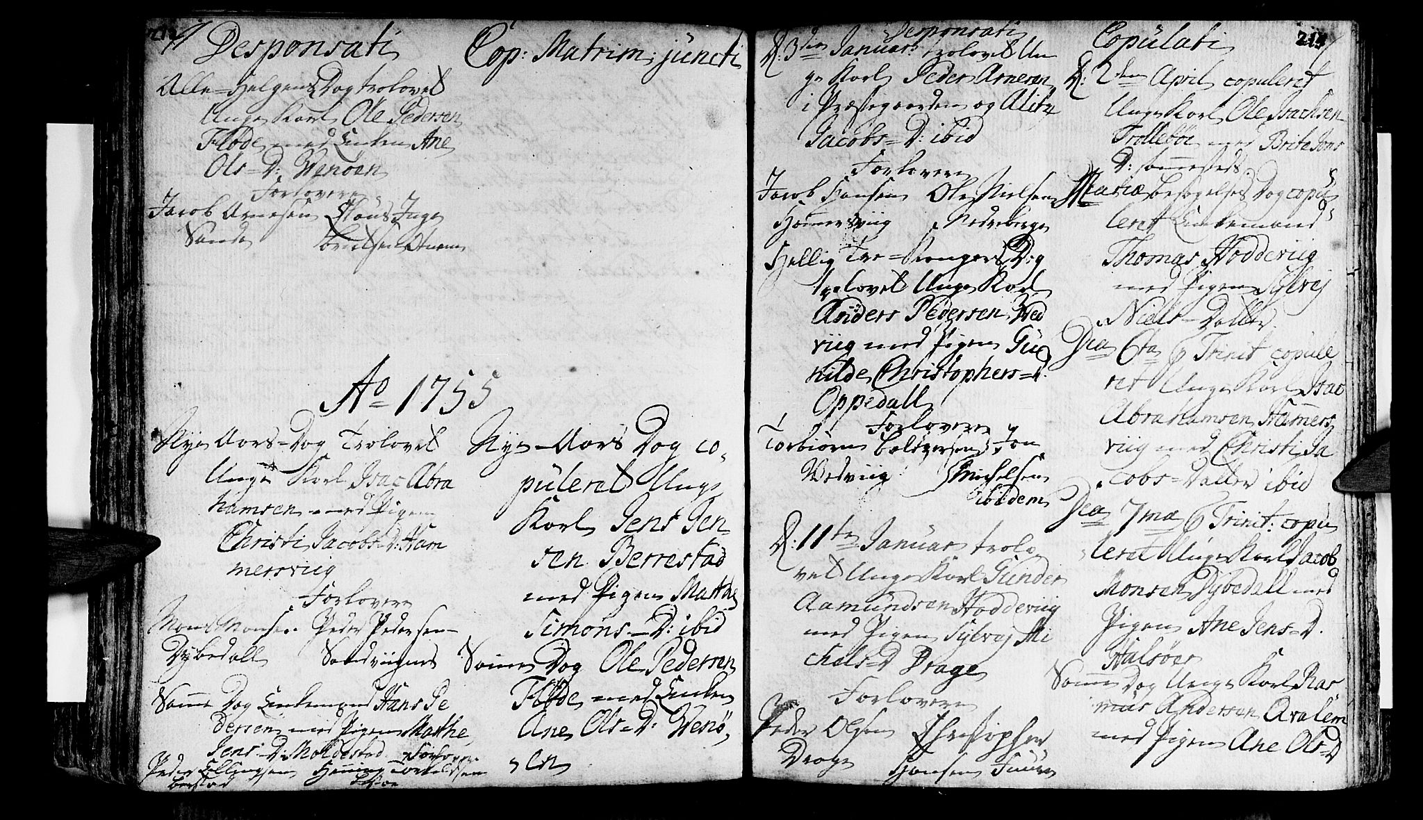 Selje sokneprestembete, AV/SAB-A-99938/H/Ha/Haa/Haaa: Parish register (official) no. A 4, 1743-1759, p. 212-213