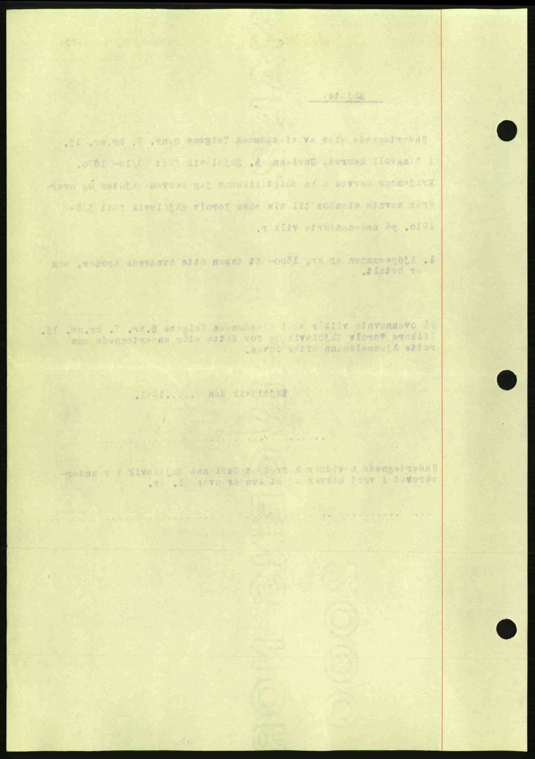 Nordmøre sorenskriveri, SAT/A-4132/1/2/2Ca: Mortgage book no. A89, 1940-1941, Diary no: : 645/1941