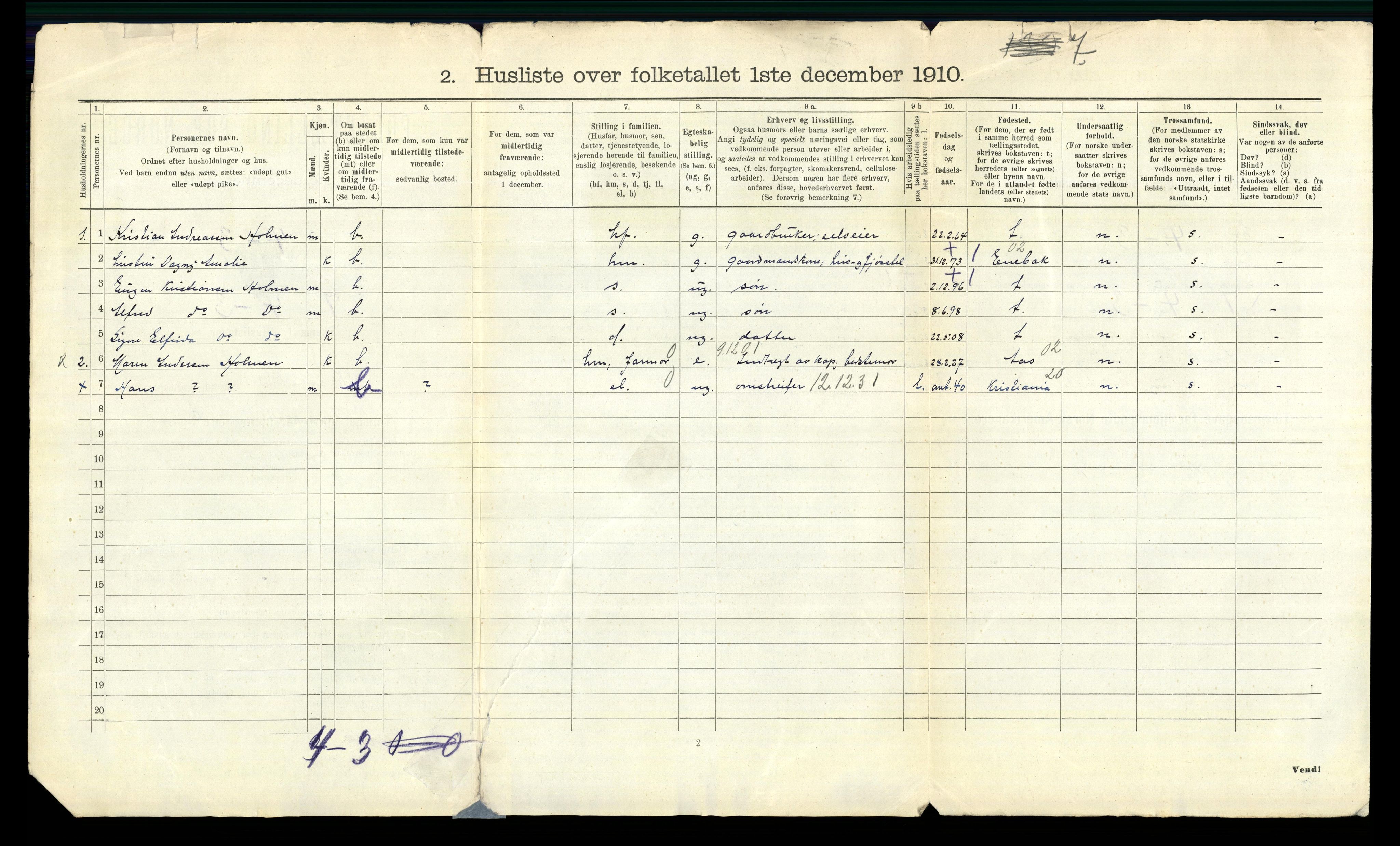 RA, 1910 census for Kråkstad, 1910, p. 38