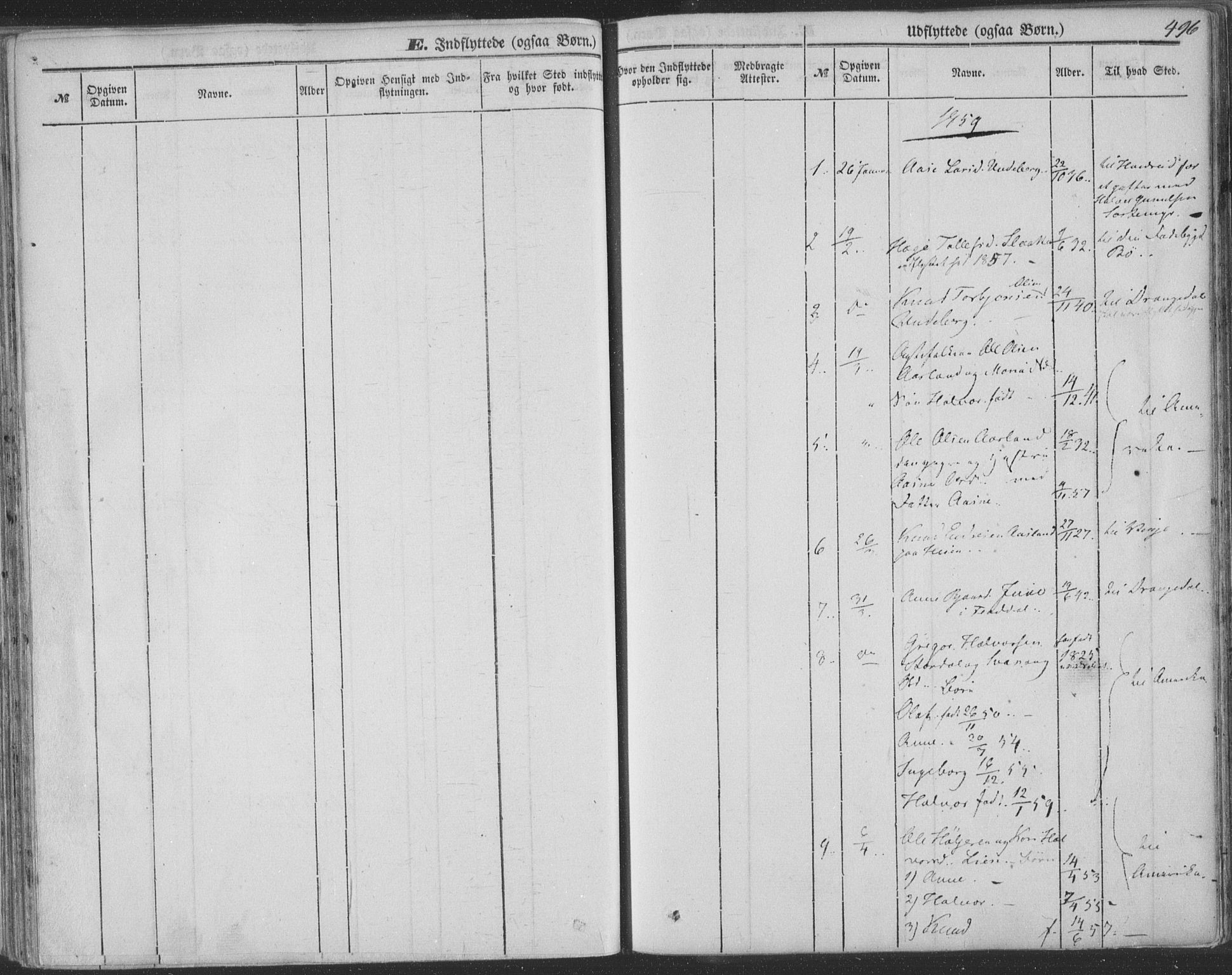 Seljord kirkebøker, AV/SAKO-A-20/F/Fa/L012b: Parish register (official) no. I 12B, 1850-1865, p. 496