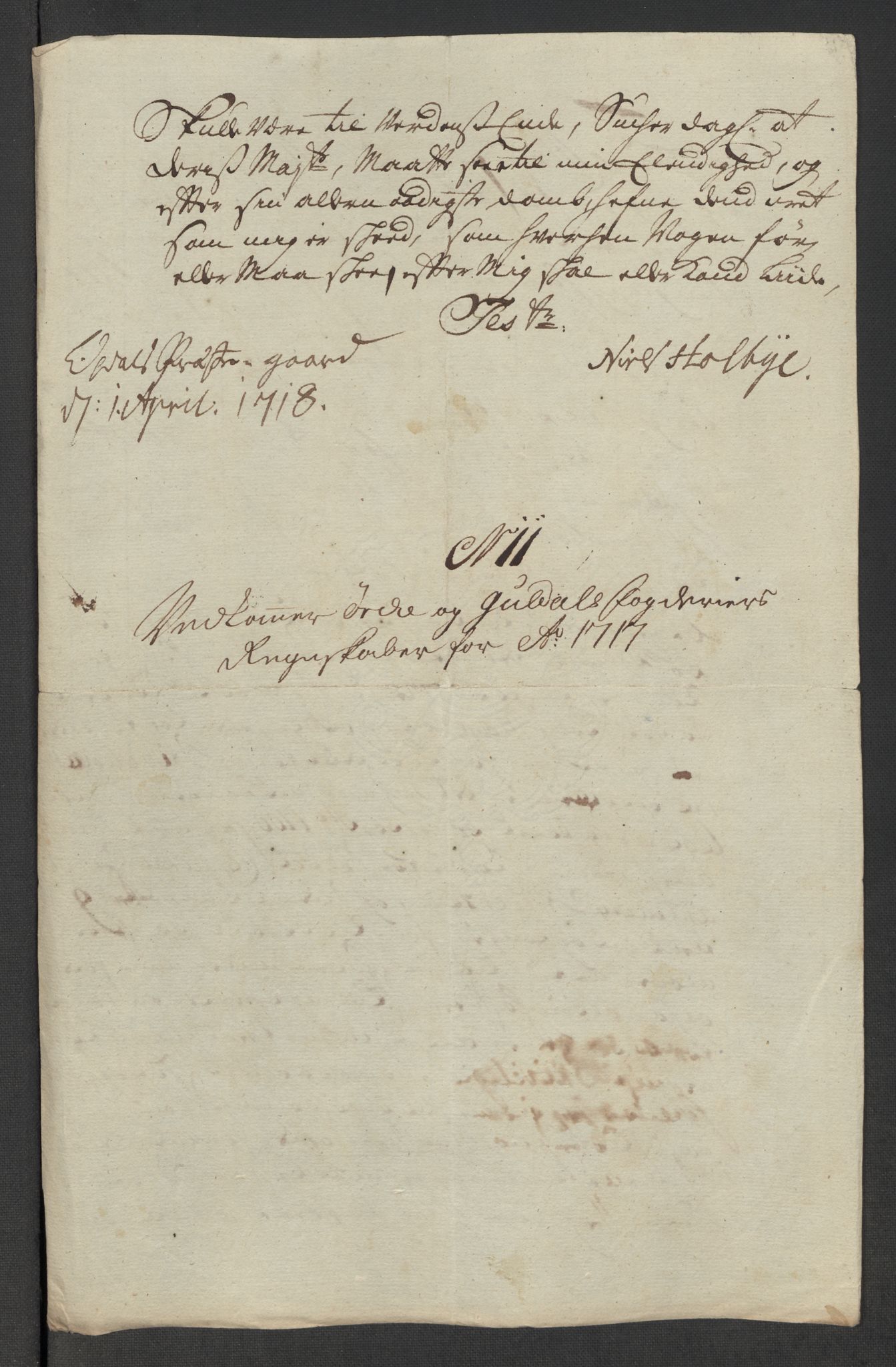Rentekammeret inntil 1814, Reviderte regnskaper, Fogderegnskap, RA/EA-4092/R60/L3969: Fogderegnskap Orkdal og Gauldal, 1717, p. 158