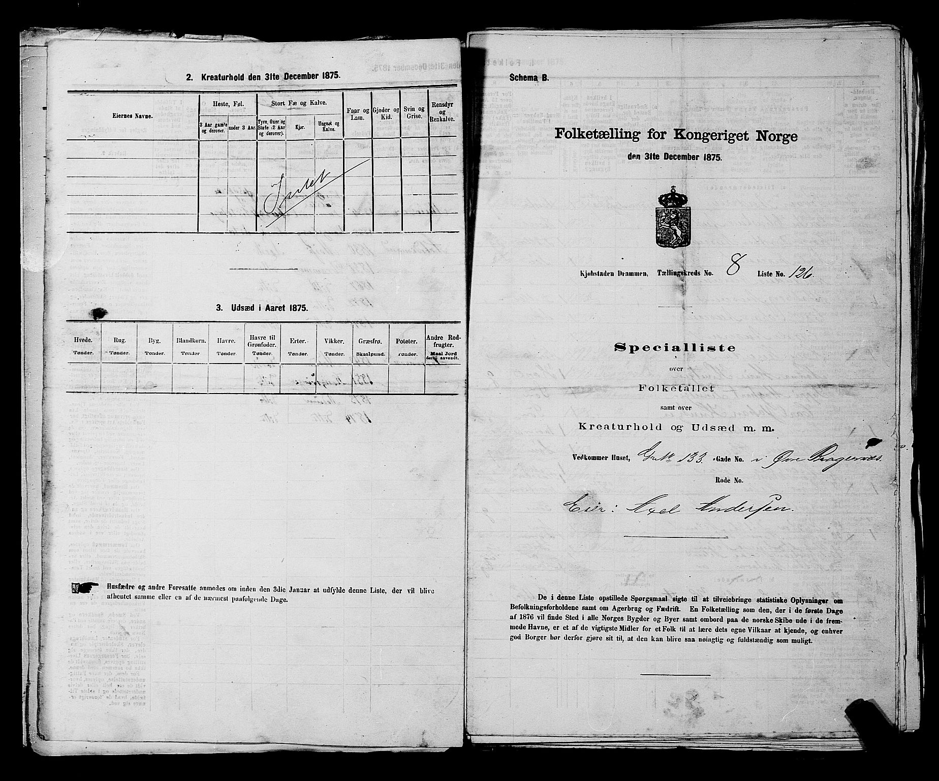 SAKO, 1875 census for 0602 Drammen, 1875, p. 680