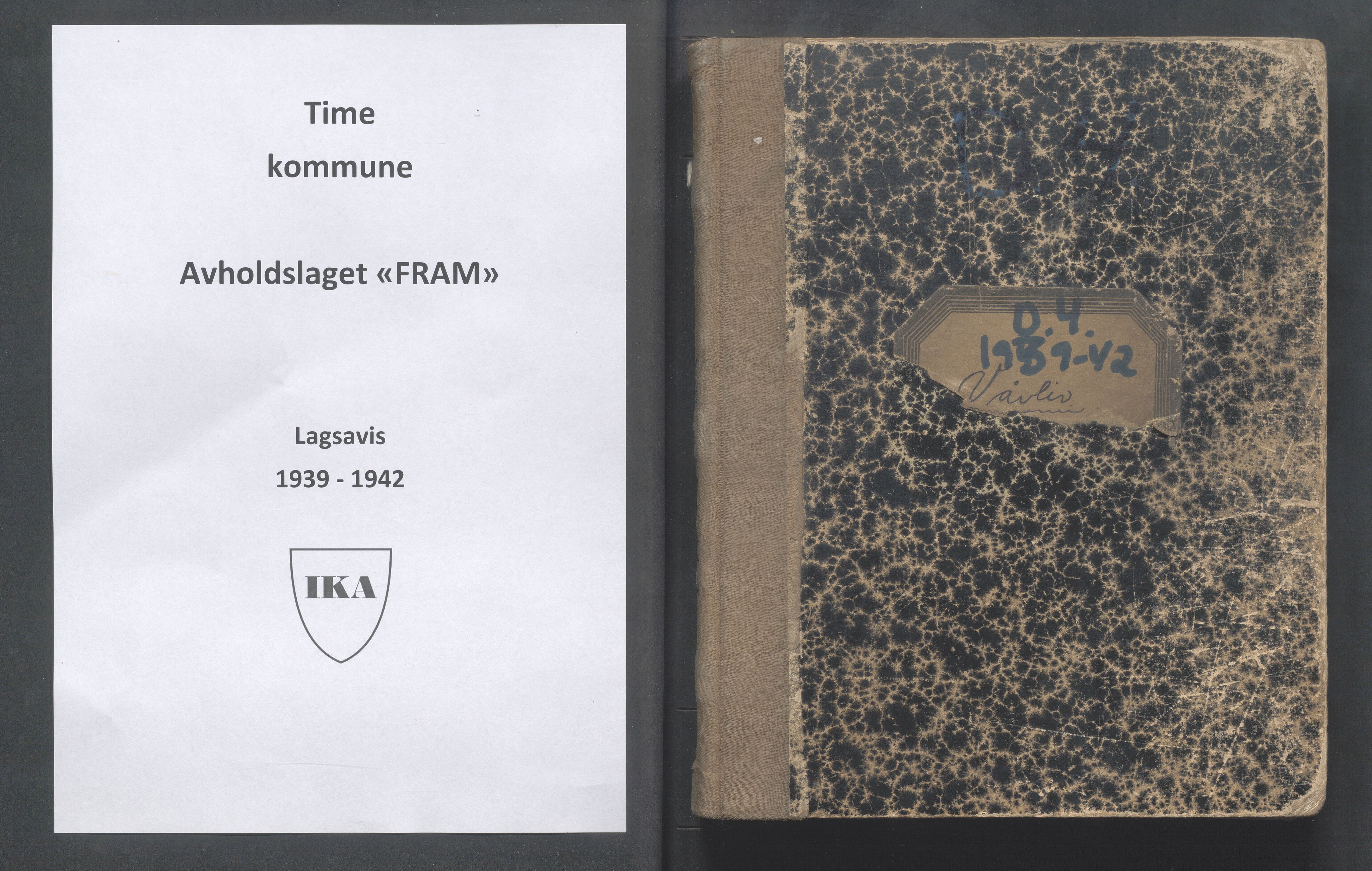 Time kommune - PA 15 Avholdslaget "FRAM", IKAR/K-100875/F/L0003: Håndskrevet blad "Vårliv", 1939-1942, p. 1