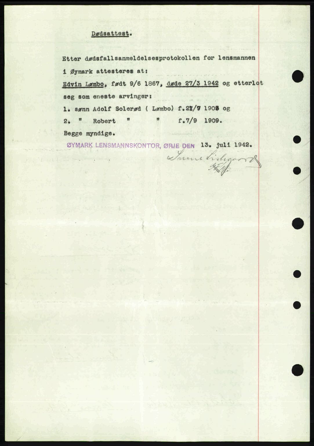 Idd og Marker sorenskriveri, AV/SAO-A-10283/G/Gb/Gbb/L0008: Mortgage book no. A8, 1946-1946, Diary no: : 182/1946