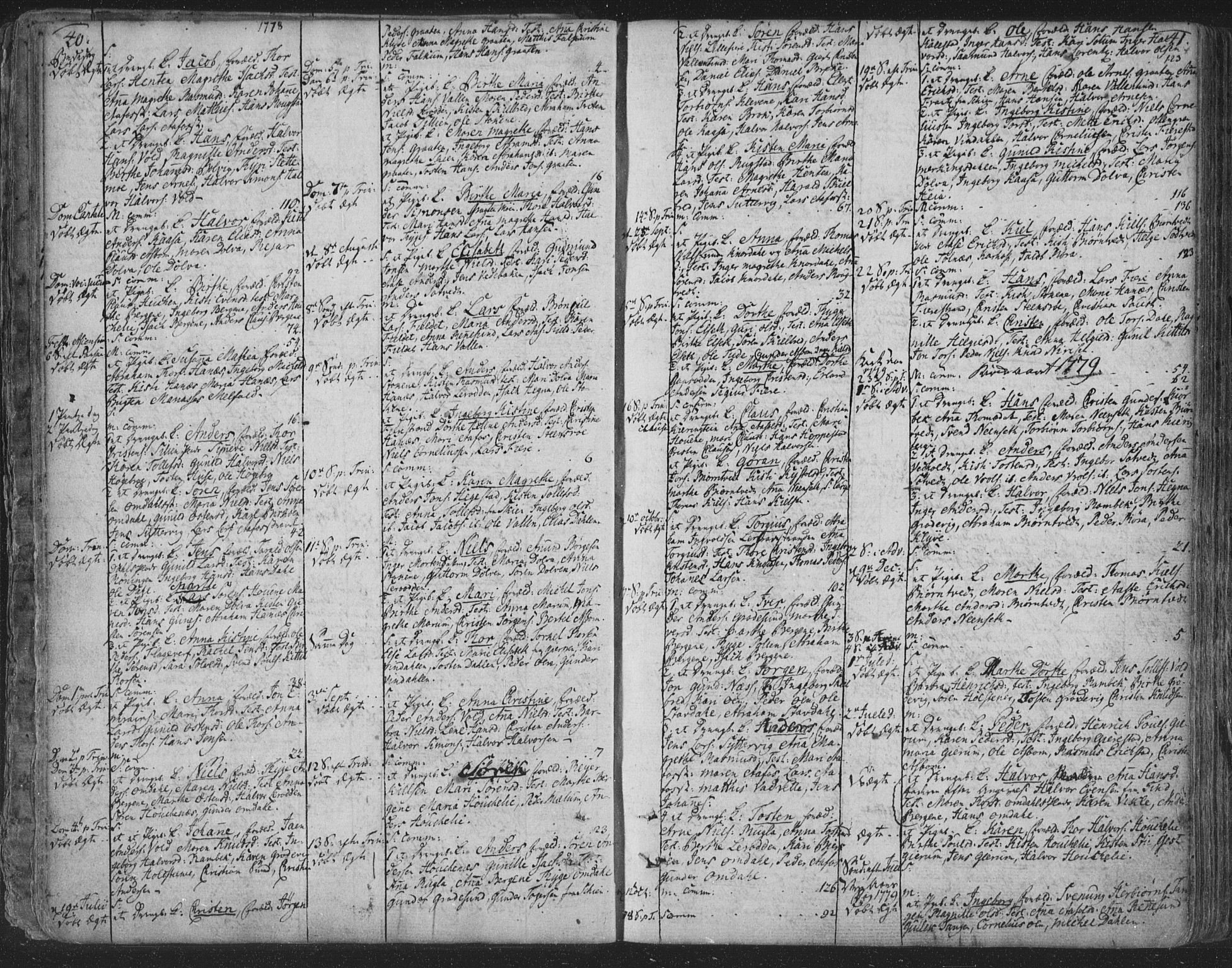 Solum kirkebøker, SAKO/A-306/F/Fa/L0003: Parish register (official) no. I 3, 1761-1814, p. 40-41