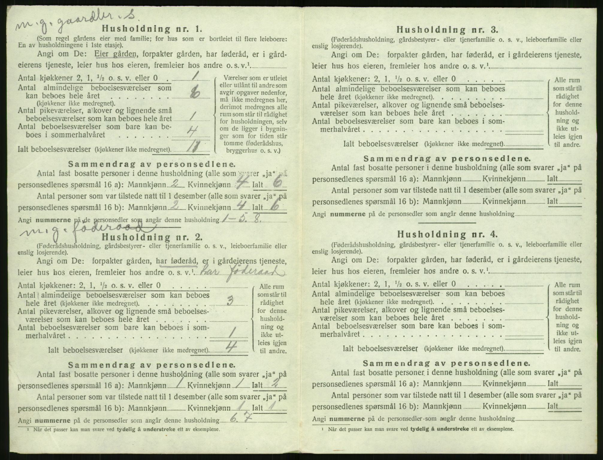 SAT, 1920 census for Ørskog, 1920, p. 537