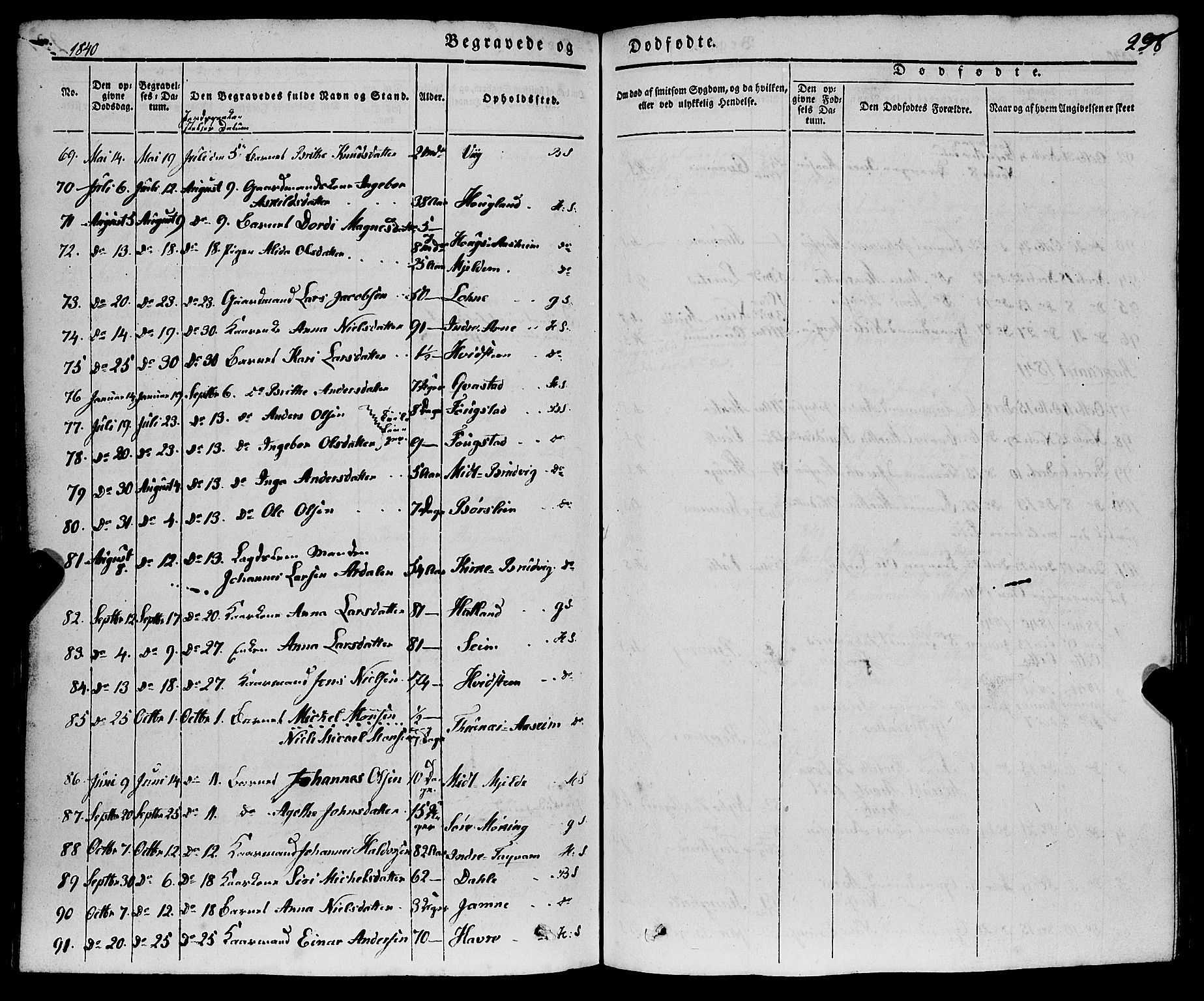 Haus sokneprestembete, AV/SAB-A-75601/H/Haa: Parish register (official) no. A 15, 1838-1847, p. 298