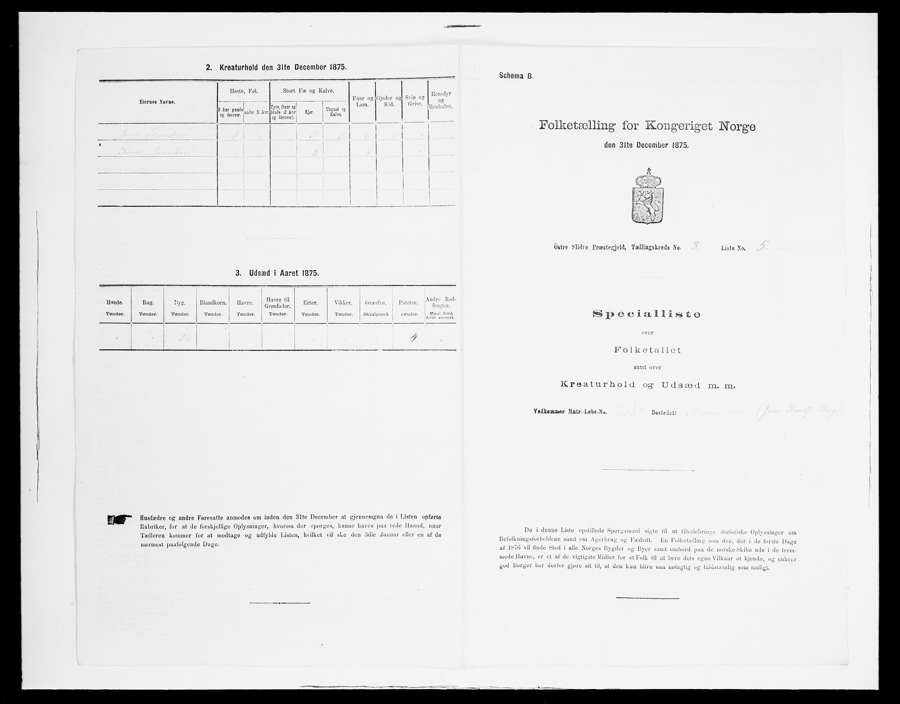 SAH, 1875 census for 0544P Øystre Slidre, 1875, p. 342