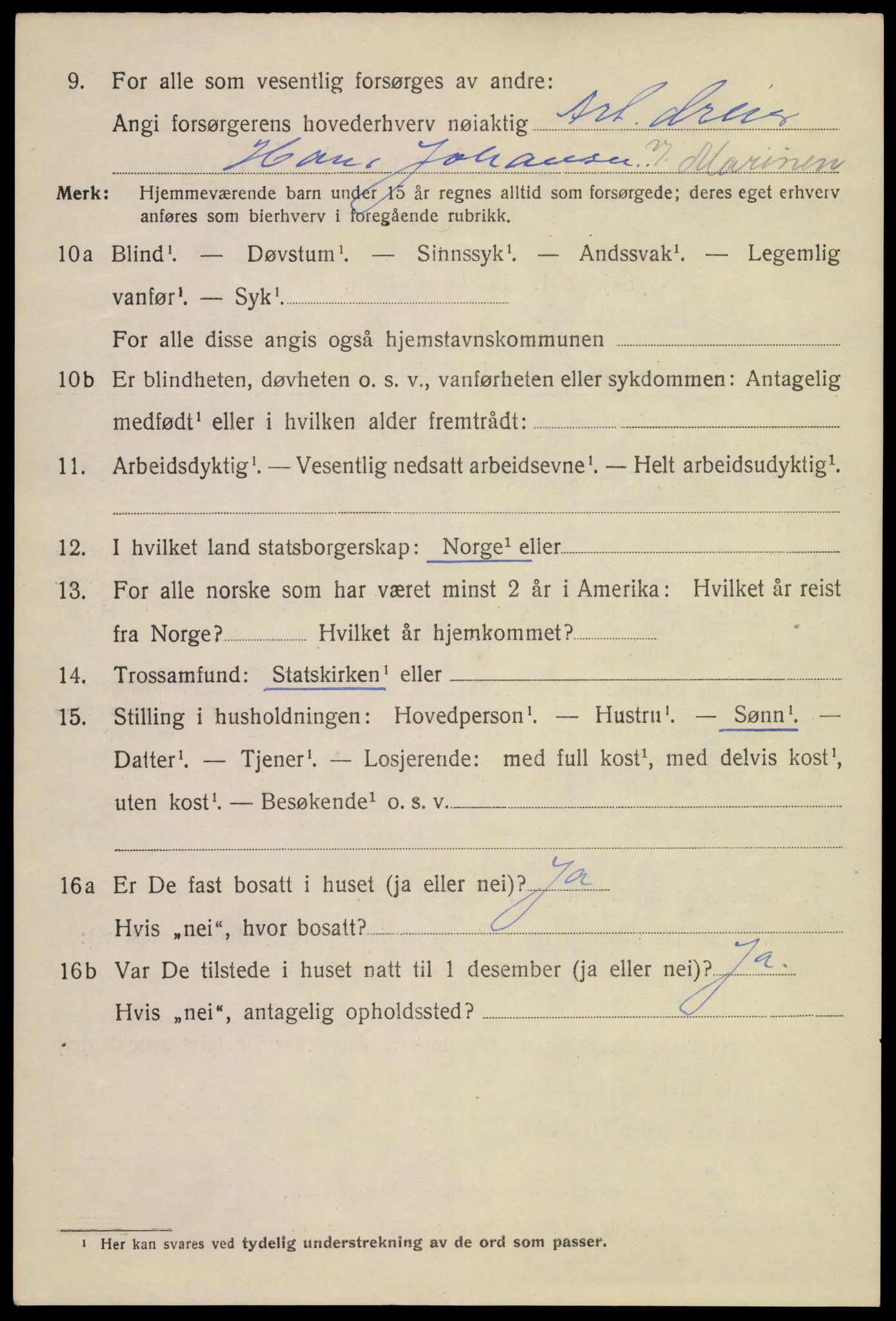 SAKO, 1920 census for Horten, 1920, p. 25436
