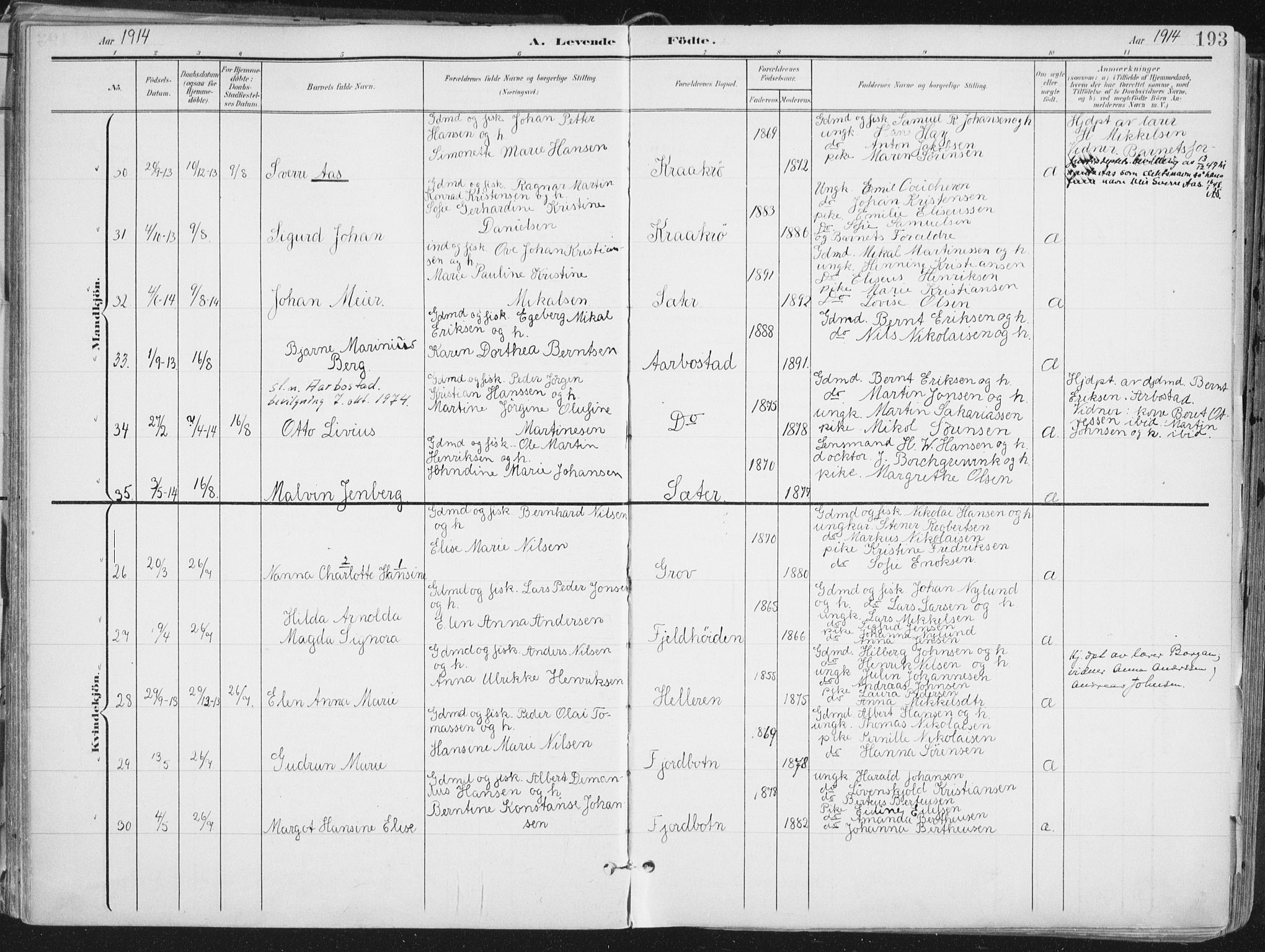 Ibestad sokneprestembete, SATØ/S-0077/H/Ha/Haa/L0017kirke: Parish register (official) no. 17, 1901-1914, p. 193