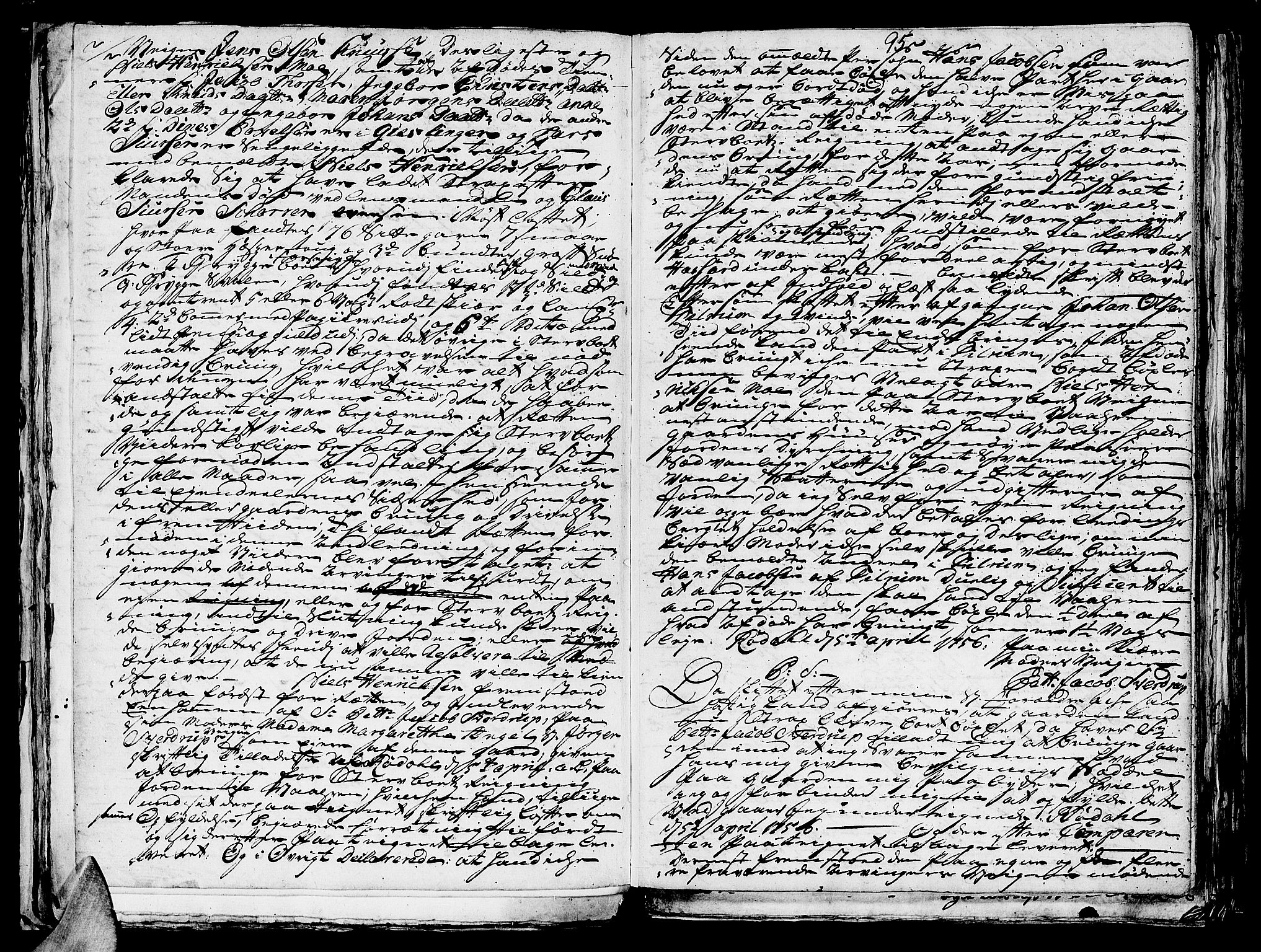 Helgeland sorenskriveri, AV/SAT-A-0004/3/3A/L0041: Konseptprotokoll 26, 1758, p. 94b-95a