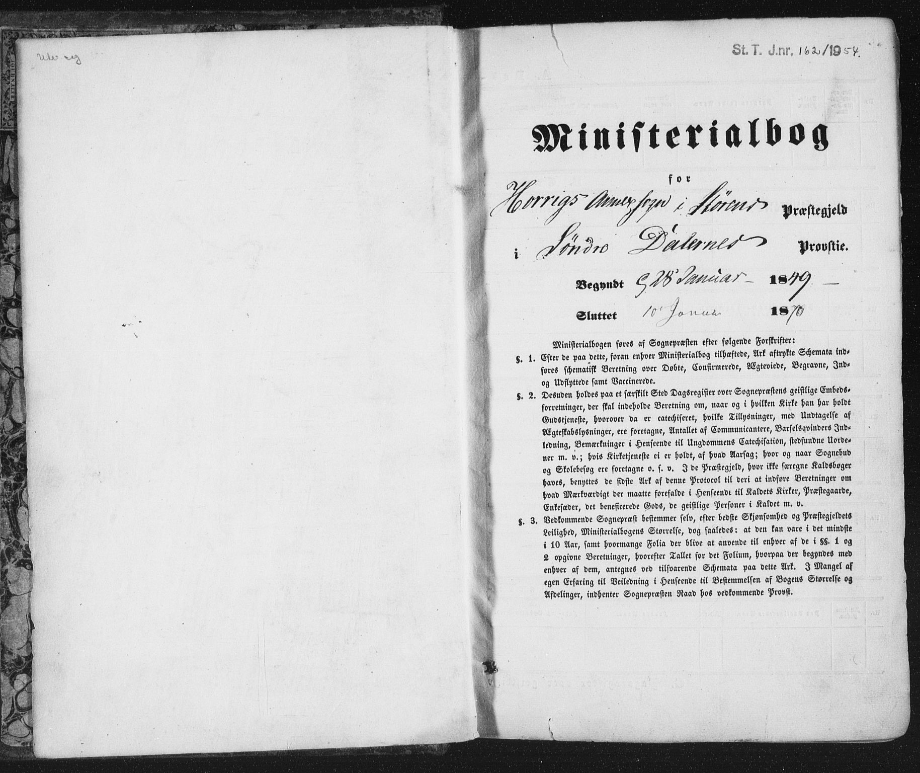 Ministerialprotokoller, klokkerbøker og fødselsregistre - Sør-Trøndelag, AV/SAT-A-1456/692/L1103: Parish register (official) no. 692A03, 1849-1870