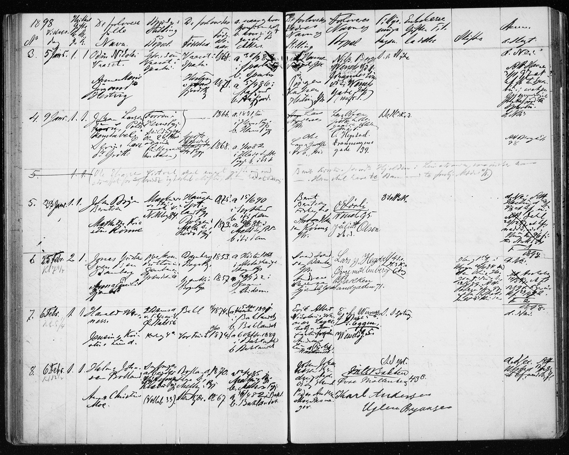 Ministerialprotokoller, klokkerbøker og fødselsregistre - Sør-Trøndelag, SAT/A-1456/604/L0191: Parish register (official) no. 604A12, 1892-1900