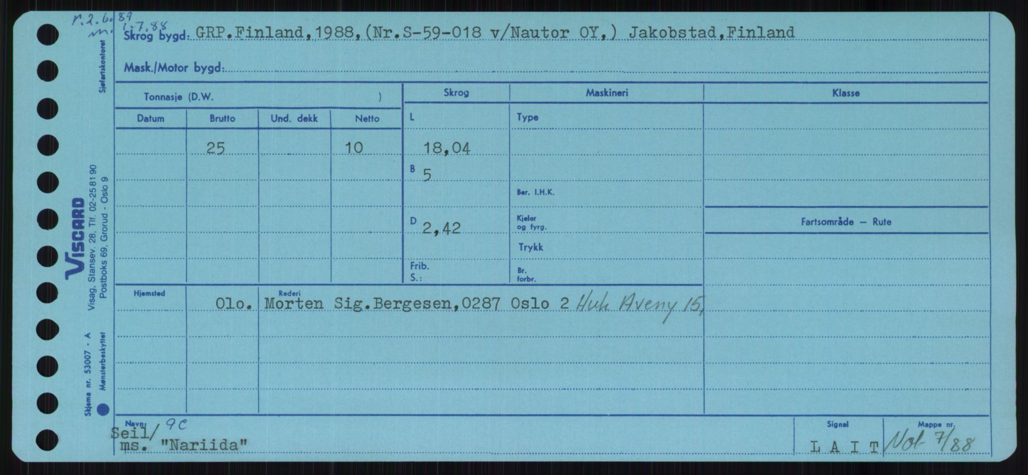 Sjøfartsdirektoratet med forløpere, Skipsmålingen, AV/RA-S-1627/H/Ha/L0004/0001: Fartøy, Mas-R / Fartøy, Mas-Odd, p. 409