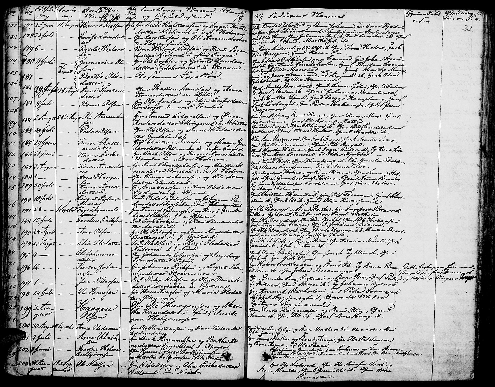 Grue prestekontor, AV/SAH-PREST-036/H/Ha/Haa/L0007: Parish register (official) no. 7, 1830-1847, p. 23