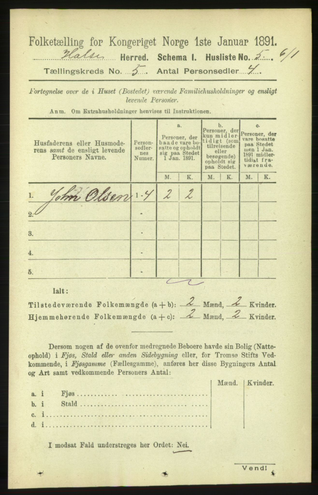 RA, 1891 census for 1571 Halsa, 1891, p. 1094