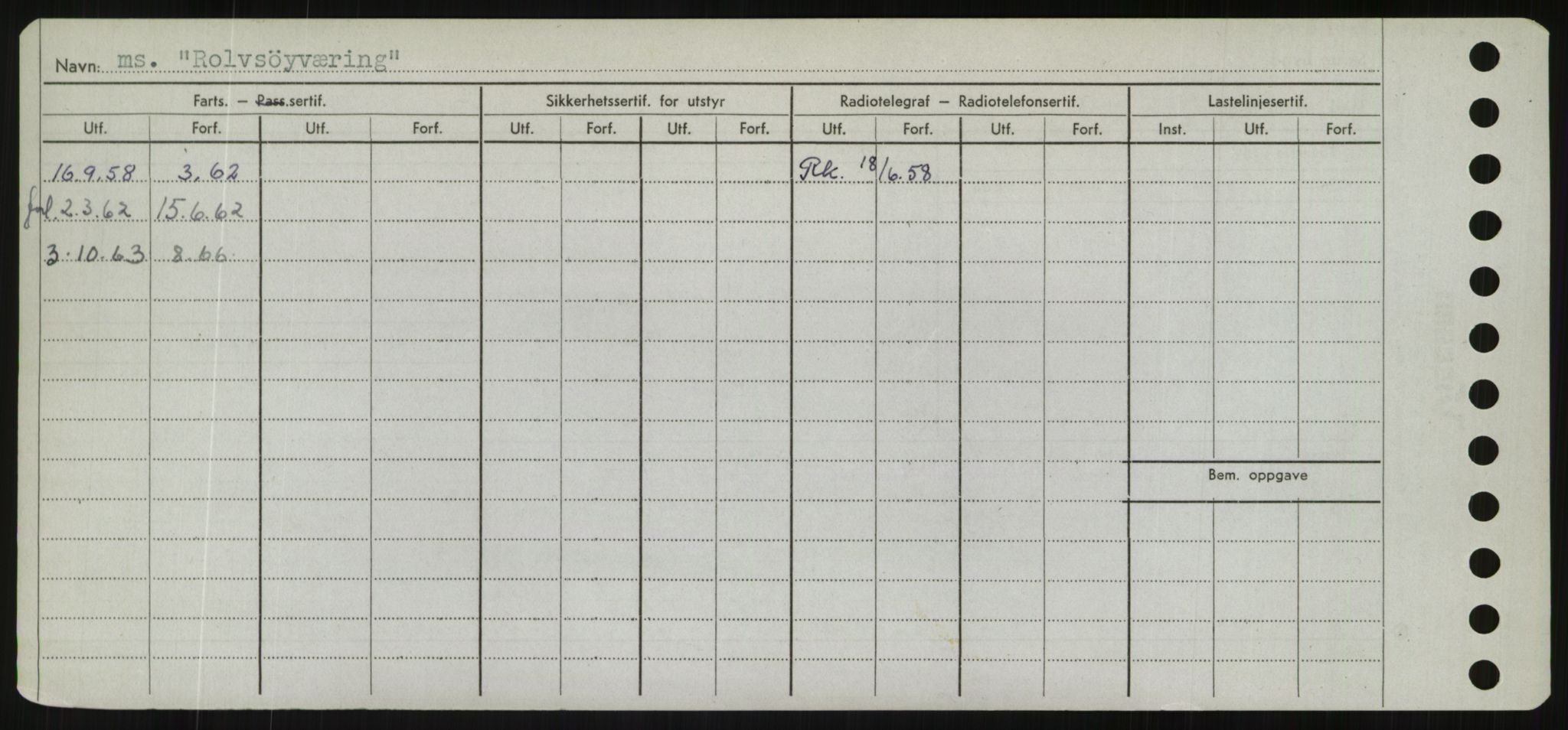 Sjøfartsdirektoratet med forløpere, Skipsmålingen, RA/S-1627/H/Hd/L0031: Fartøy, Rju-Sam, p. 92