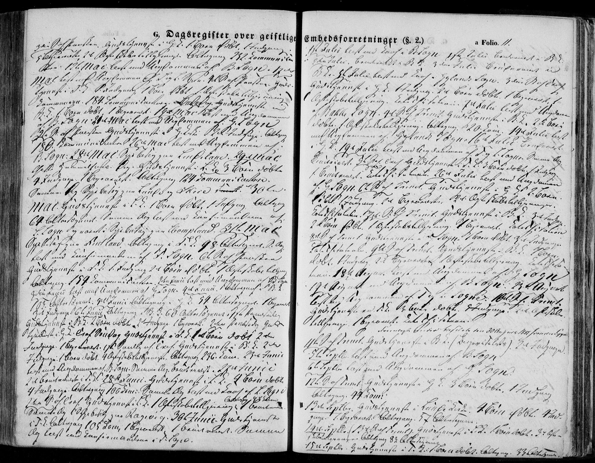 Bakke sokneprestkontor, AV/SAK-1111-0002/F/Fa/Faa/L0005: Parish register (official) no. A 5, 1847-1855, p. 11