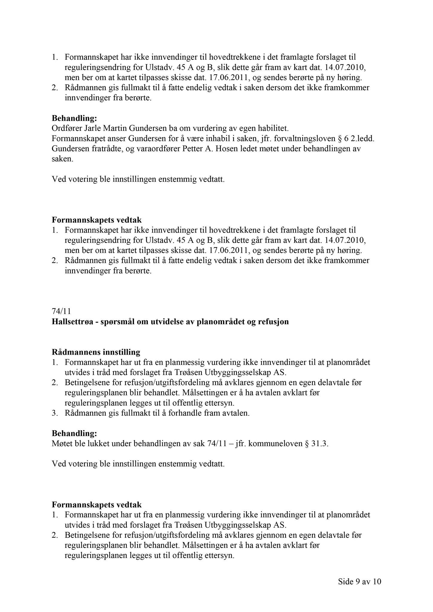 Klæbu Kommune, TRKO/KK/02-FS/L004: Formannsskapet - Møtedokumenter, 2011, p. 1766