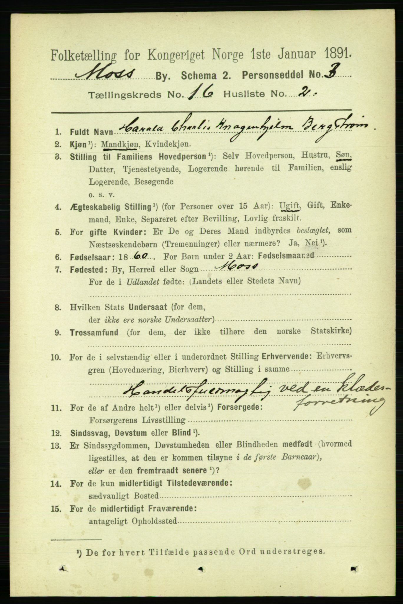 RA, 1891 census for 0104 Moss, 1891, p. 7435