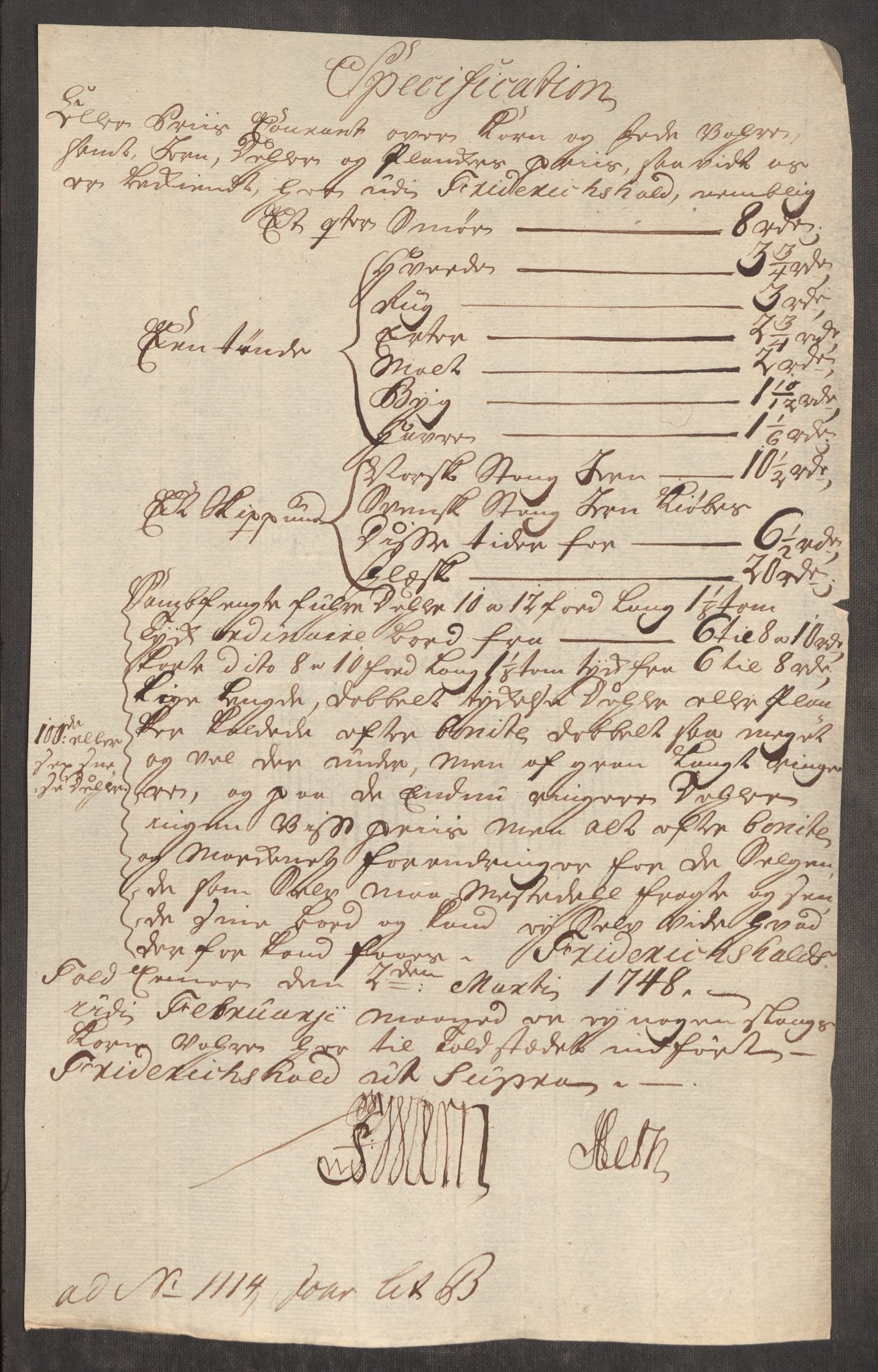 Rentekammeret inntil 1814, Realistisk ordnet avdeling, RA/EA-4070/Oe/L0003: [Ø1]: Priskuranter, 1745-1748, p. 667