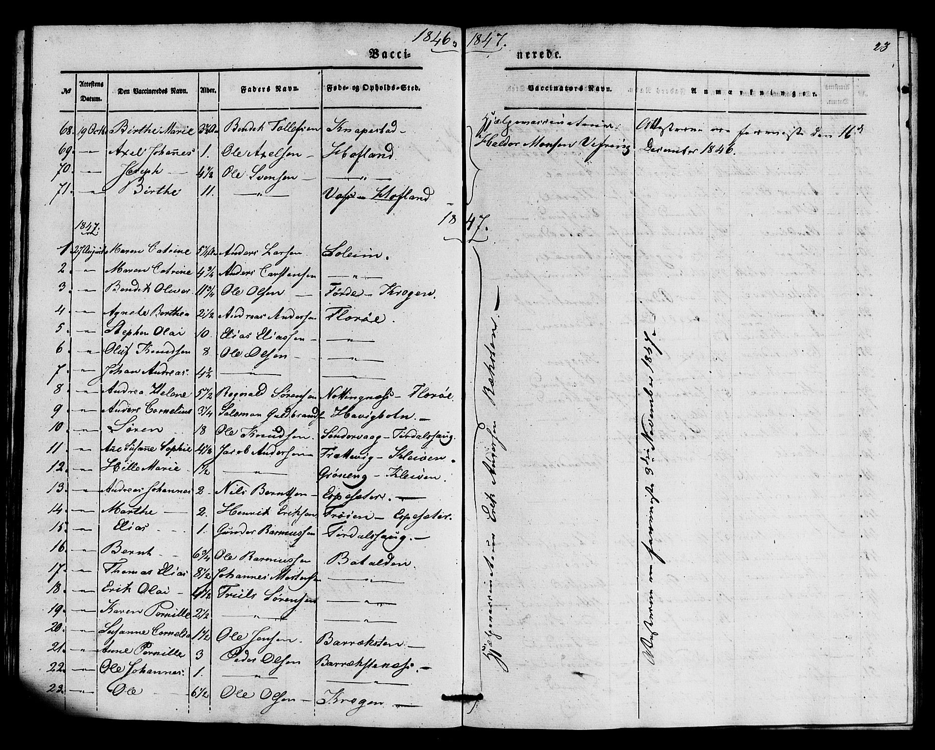 Kinn sokneprestembete, SAB/A-80801/H/Haa/Haaa/L0016: Parish register (official) no. A 16, 1841-1858, p. 23