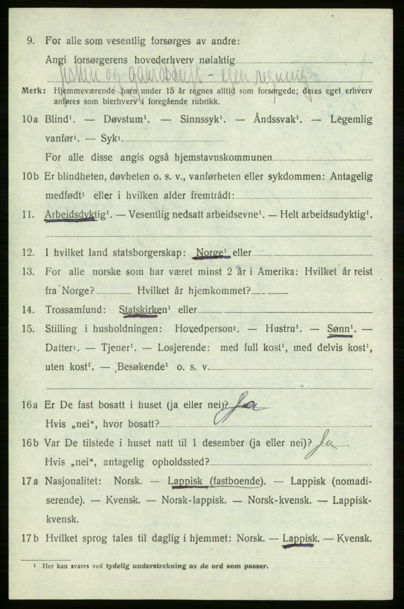 SATØ, 1920 census for , 1920, p. 2131