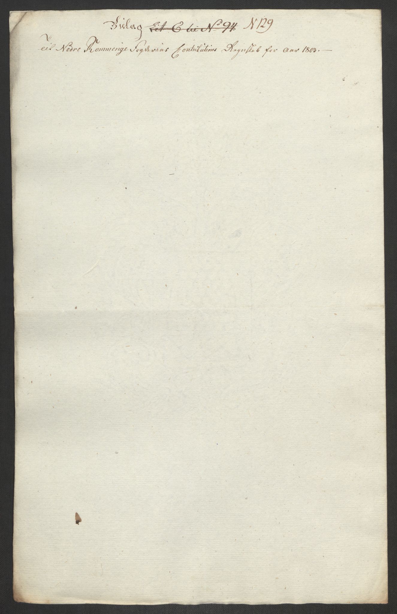 Rentekammeret inntil 1814, Reviderte regnskaper, Fogderegnskap, RA/EA-4092/R11/L0679: Fogderegnskap Nedre Romerike, 1803, p. 373