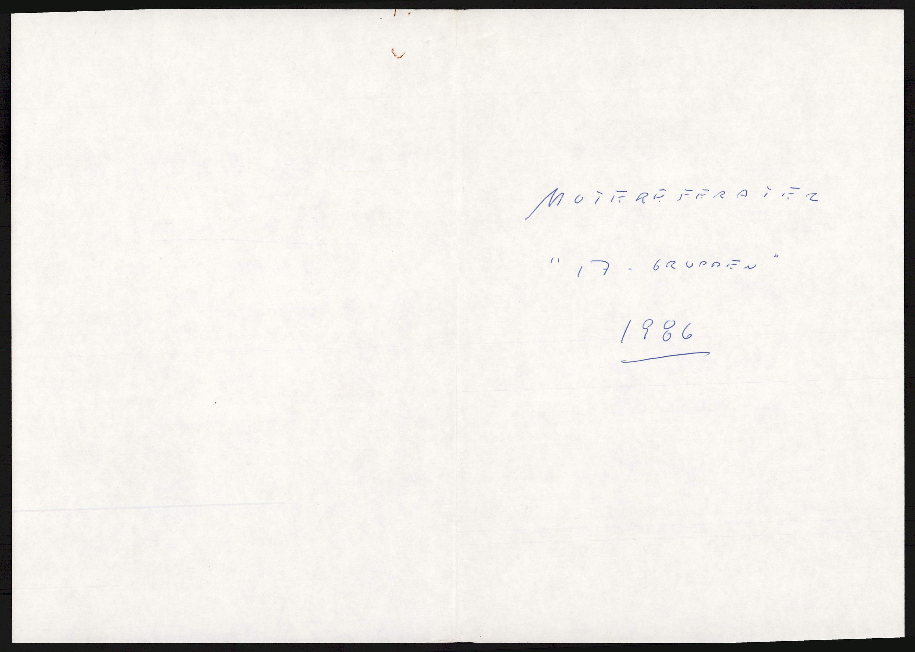 "17-Gruppen Kina", AV/RA-PA-1688/A/L0001: Møtereferater, 1979-1986, p. 245