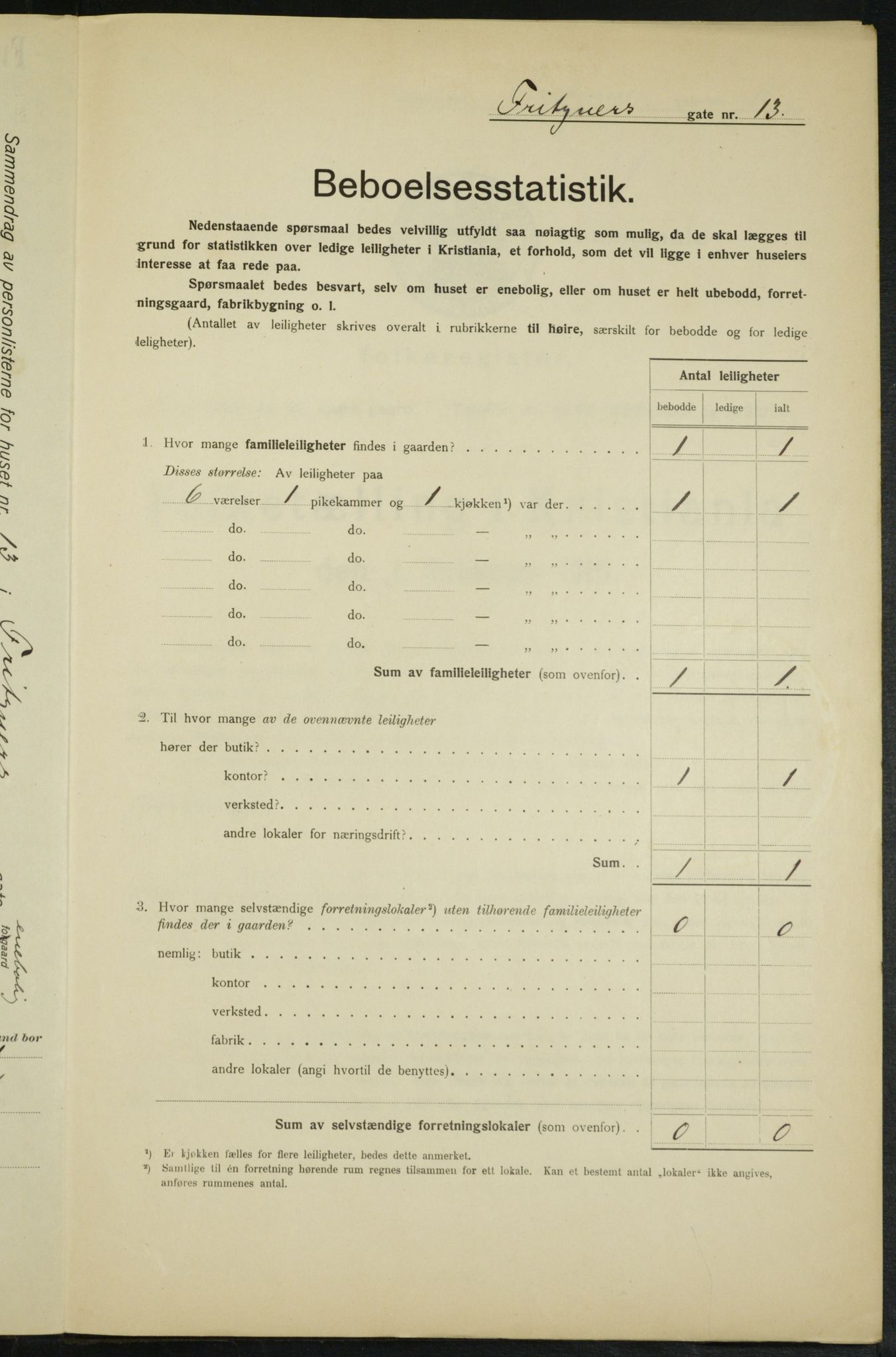 OBA, Municipal Census 1915 for Kristiania, 1915, p. 26760