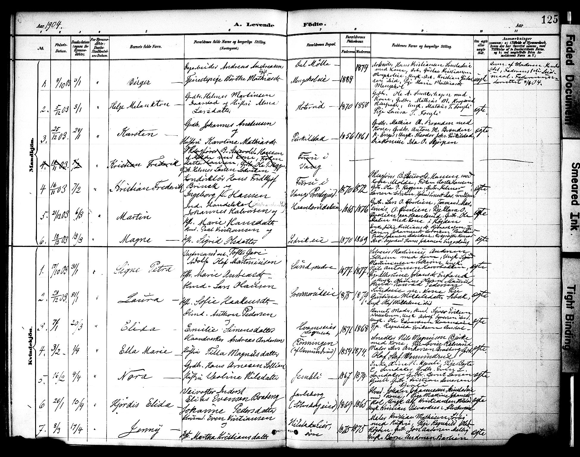 Nes prestekontor, Hedmark, SAH/PREST-020/K/Ka/L0009: Parish register (official) no. 9, 1887-1905, p. 125