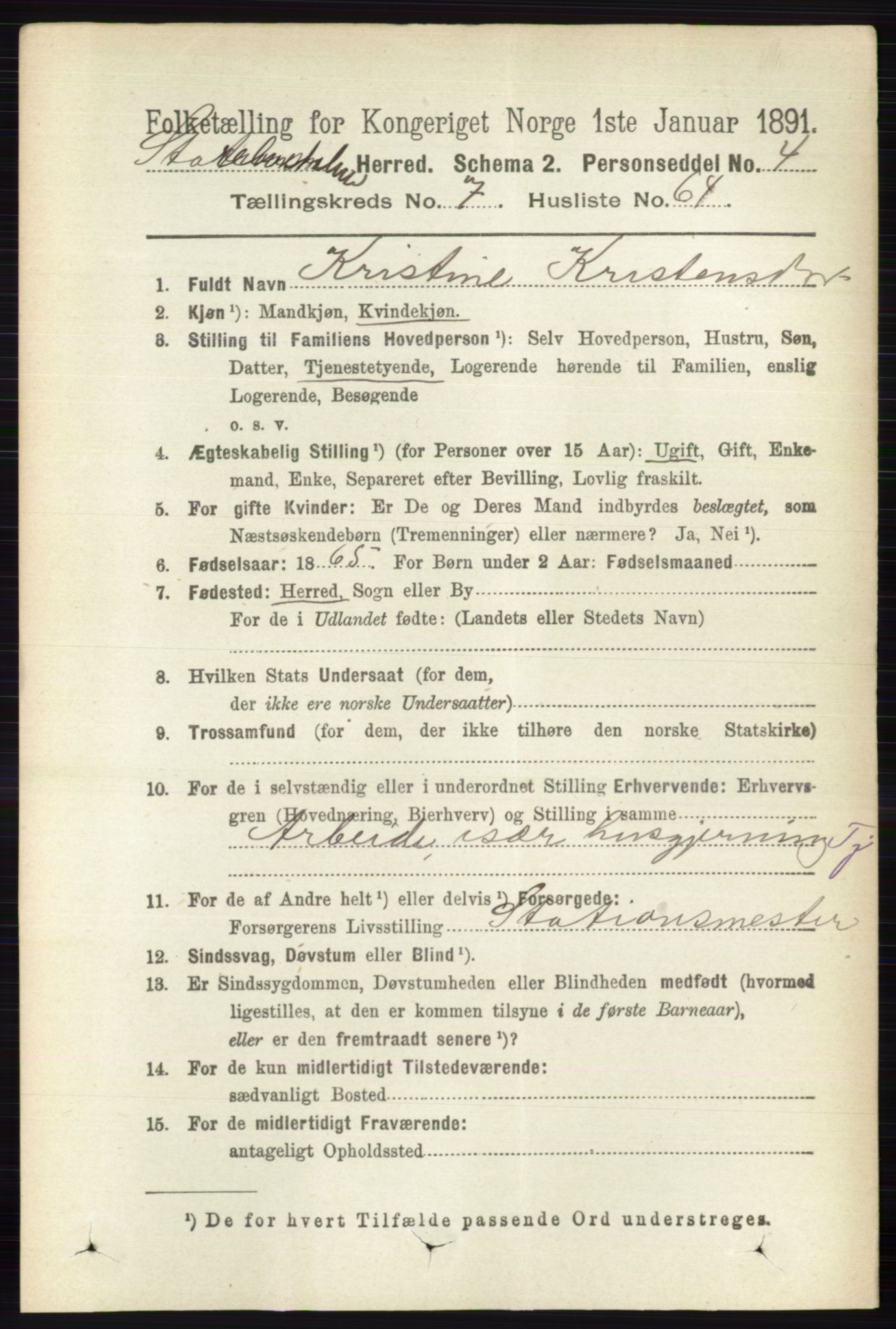 RA, 1891 census for 0430 Stor-Elvdal, 1891, p. 3175