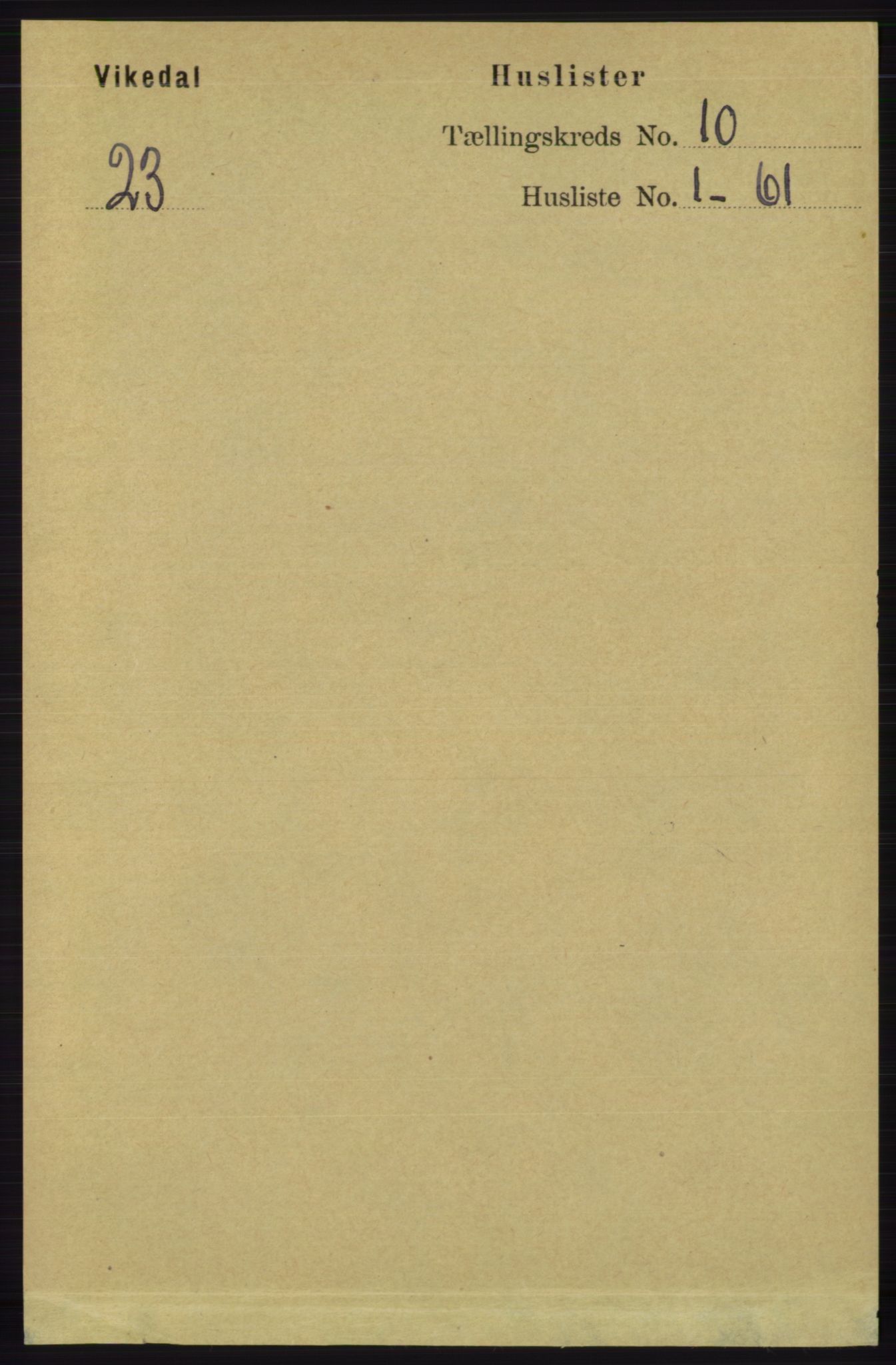 RA, 1891 census for 1157 Vikedal, 1891, p. 2463