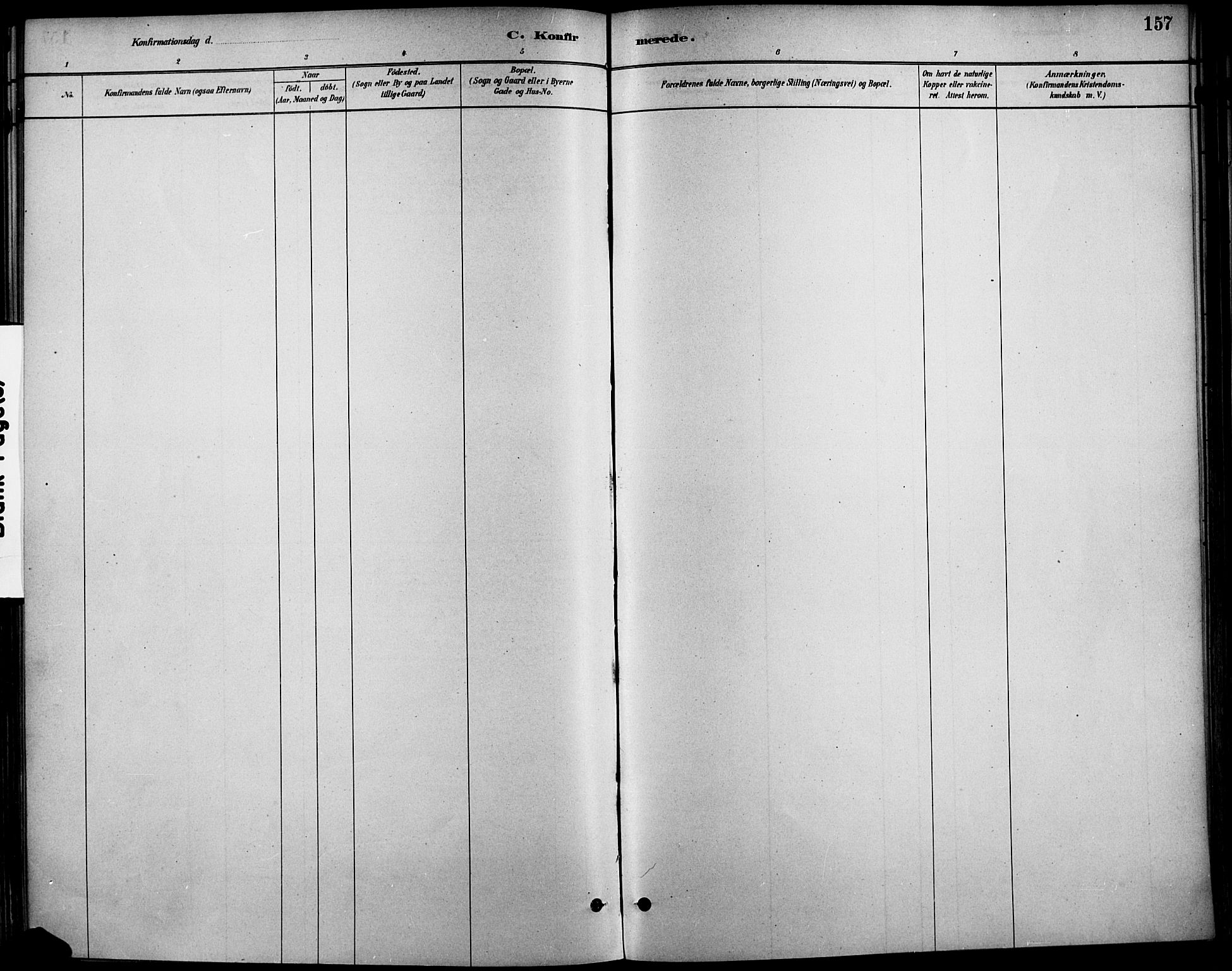 Høland prestekontor Kirkebøker, AV/SAO-A-10346a/F/Fa/L0013: Parish register (official) no. I 13, 1880-1897, p. 157