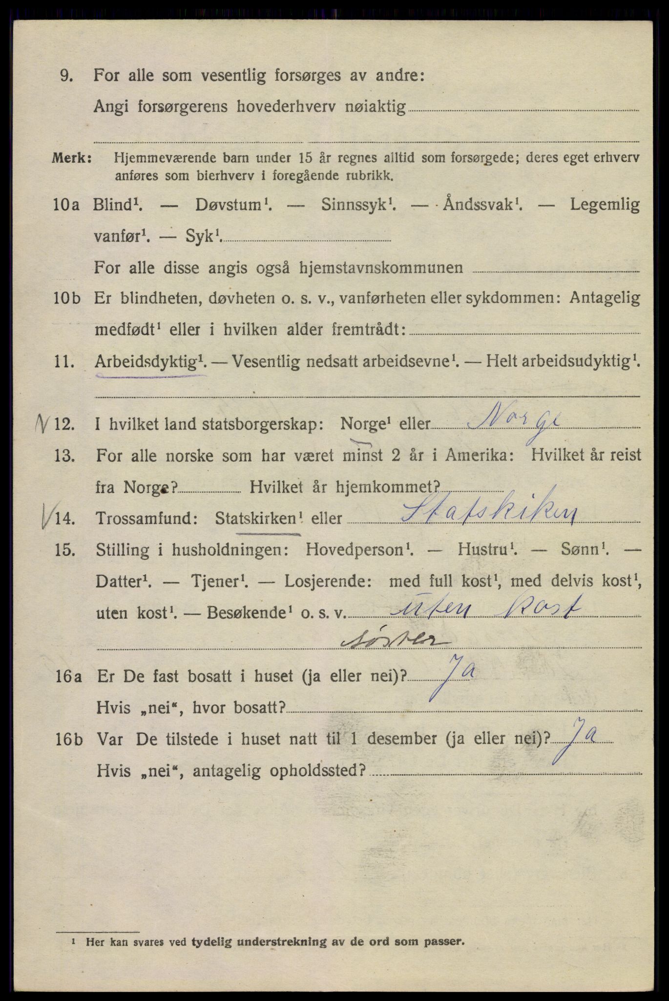 SAO, 1920 census for Kristiania, 1920, p. 560168