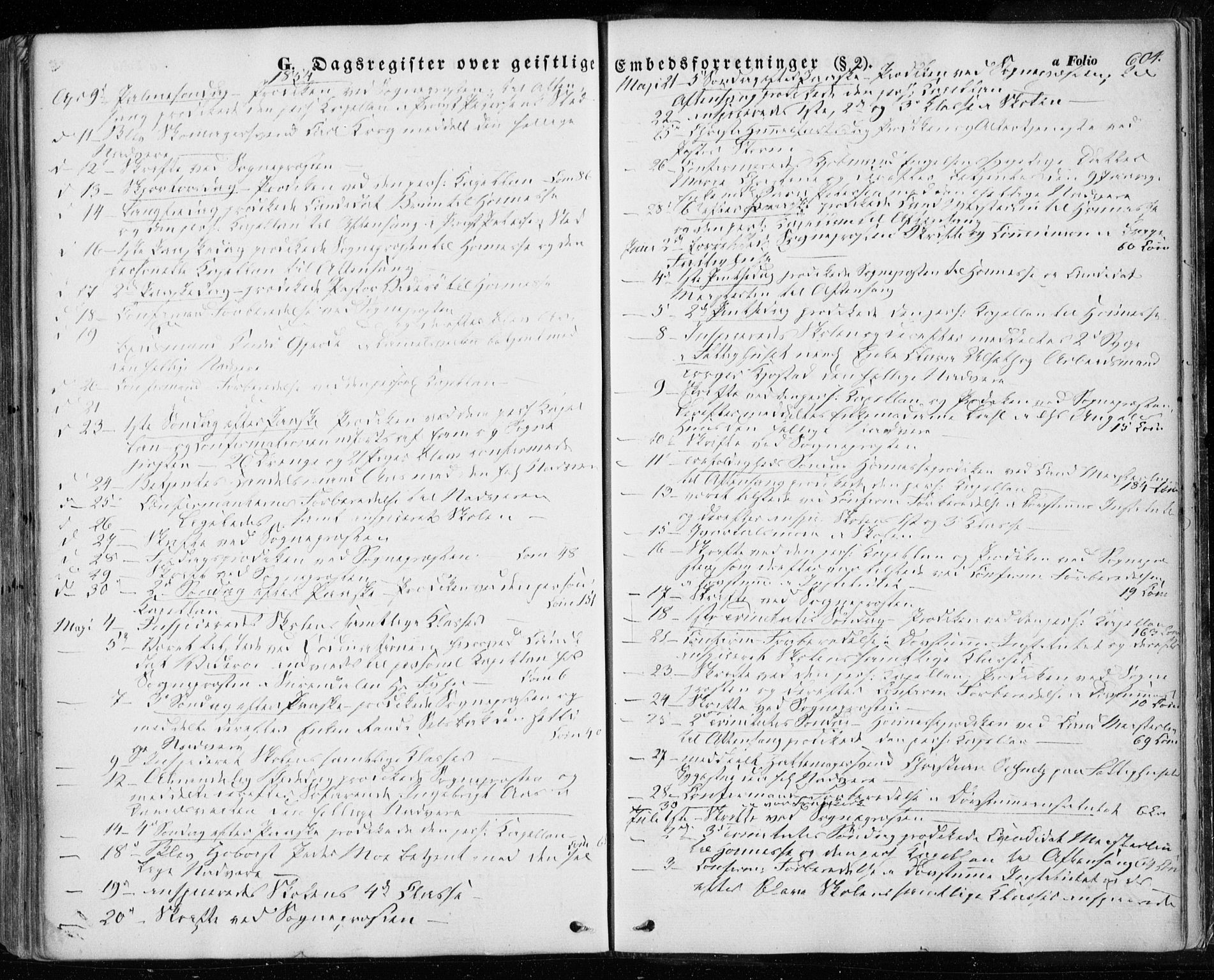 Ministerialprotokoller, klokkerbøker og fødselsregistre - Sør-Trøndelag, SAT/A-1456/601/L0051: Parish register (official) no. 601A19, 1848-1857, p. 604