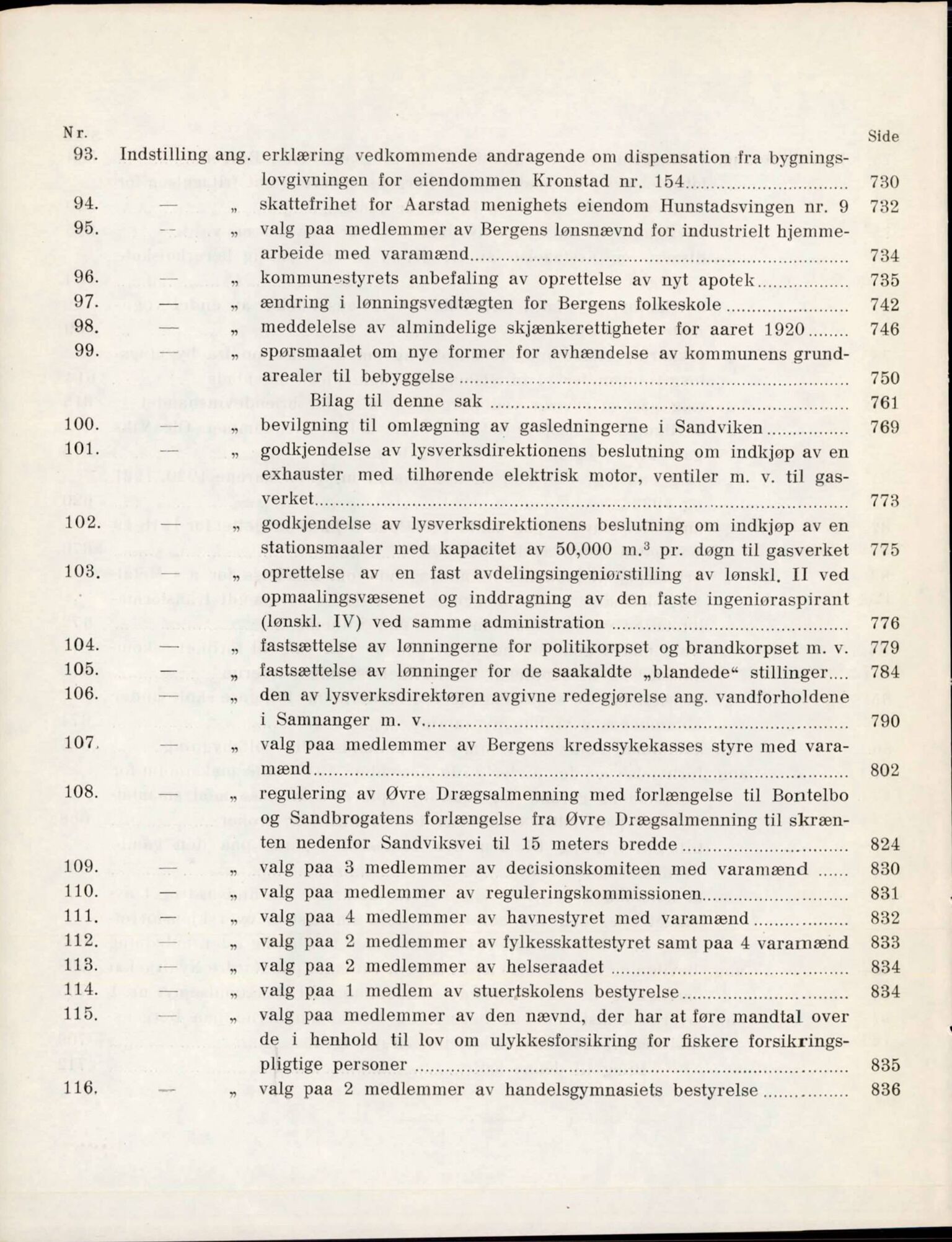 Bergen kommune. Formannskapet, BBA/A-0003/Ad/L0100: Bergens Kommuneforhandlinger, bind I, 1919-1920