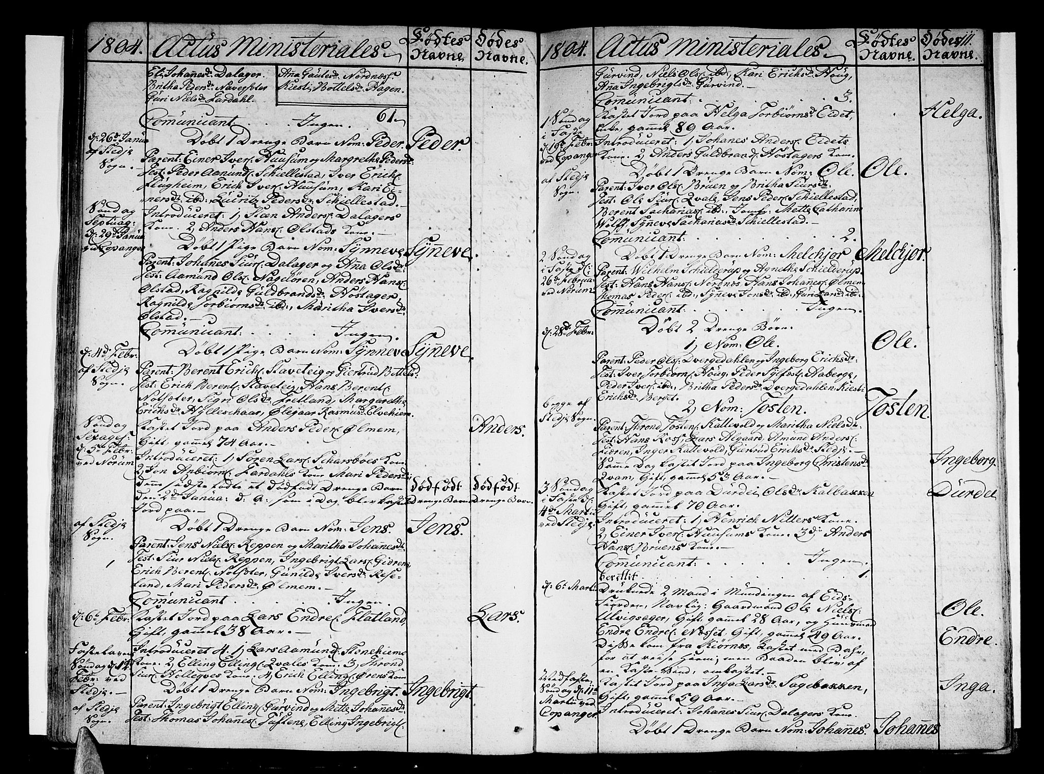 Sogndal sokneprestembete, AV/SAB-A-81301/H/Haa/Haaa/L0008: Parish register (official) no. A 8, 1795-1809, p. 111