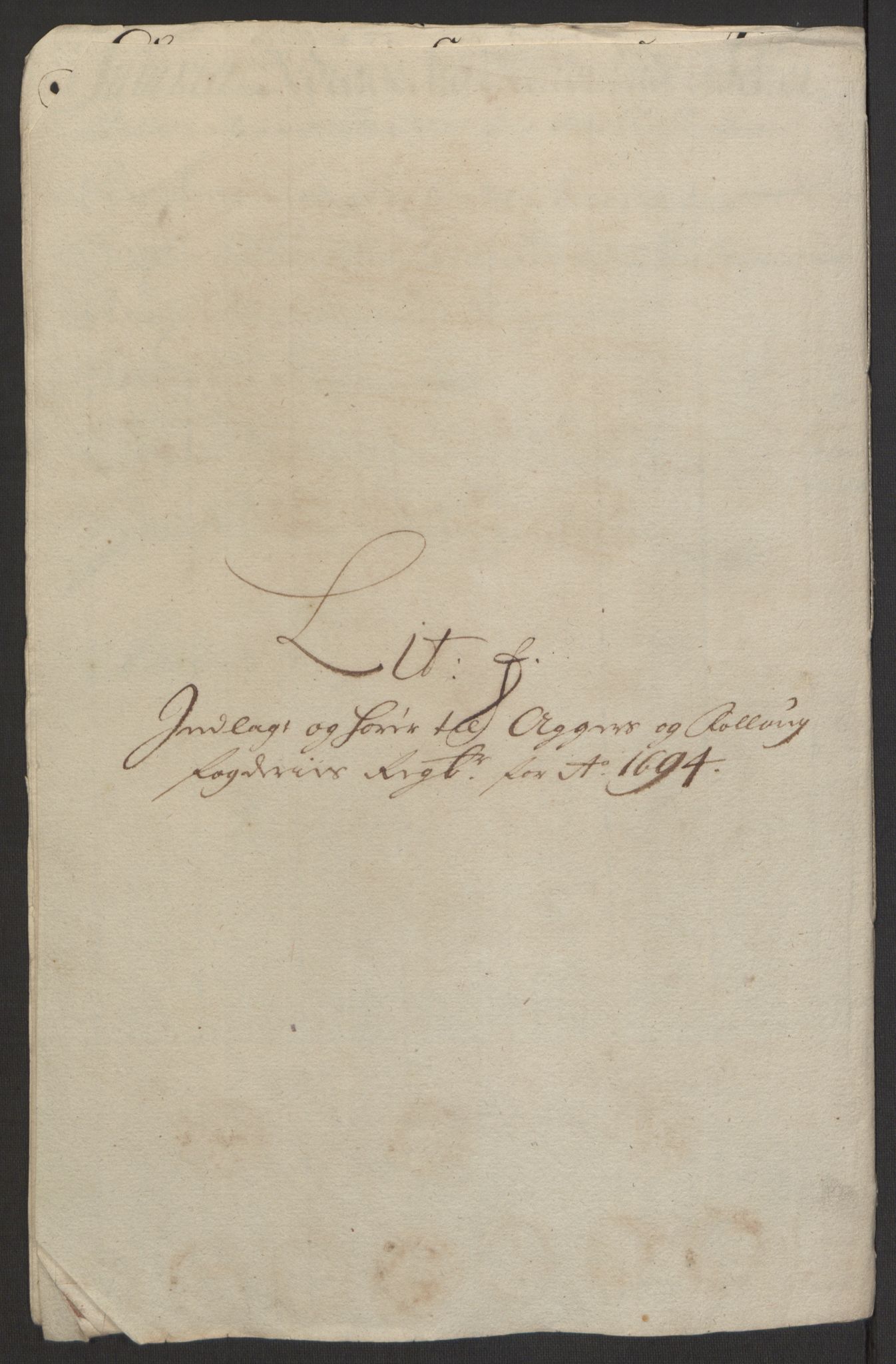 Rentekammeret inntil 1814, Reviderte regnskaper, Fogderegnskap, AV/RA-EA-4092/R10/L0438: Fogderegnskap Aker og Follo, 1694, p. 132