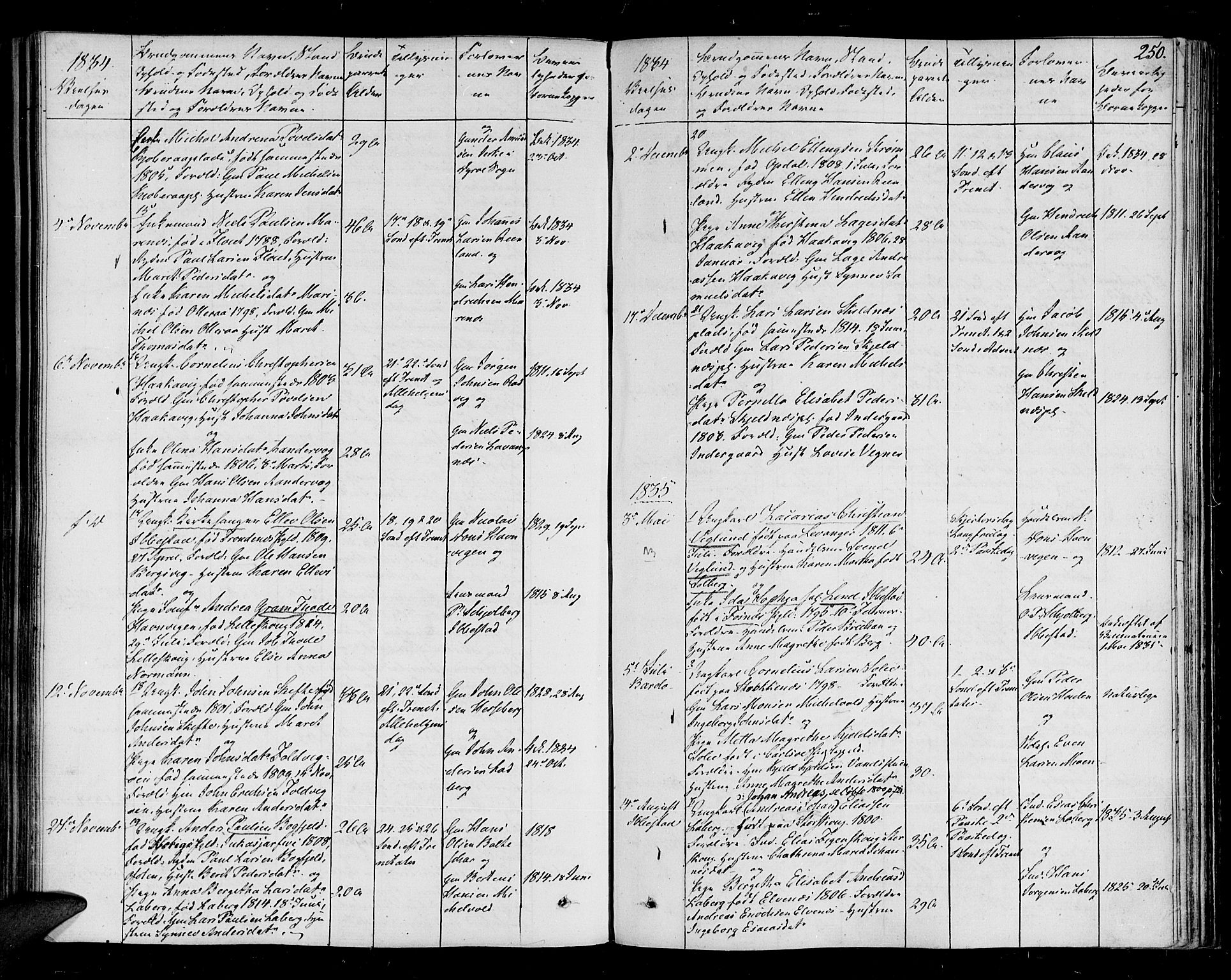 Ibestad sokneprestembete, SATØ/S-0077/H/Ha/Haa/L0005kirke: Parish register (official) no. 5, 1825-1836, p. 250