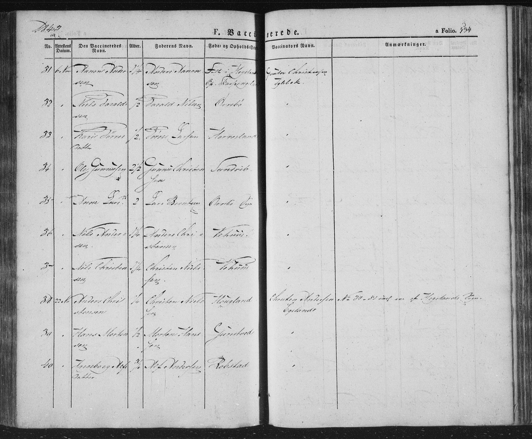 Vennesla sokneprestkontor, AV/SAK-1111-0045/Fa/Fac/L0004: Parish register (official) no. A 4, 1834-1855, p. 534