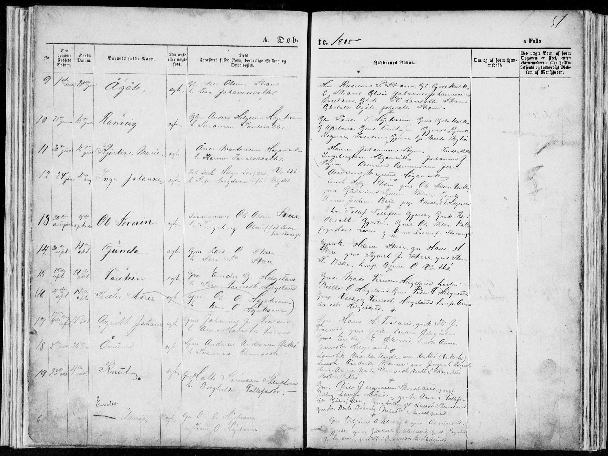 Vikedal sokneprestkontor, SAST/A-101840/01/V: Parish register (copy) no. B 10, 1864-1926, p. 51