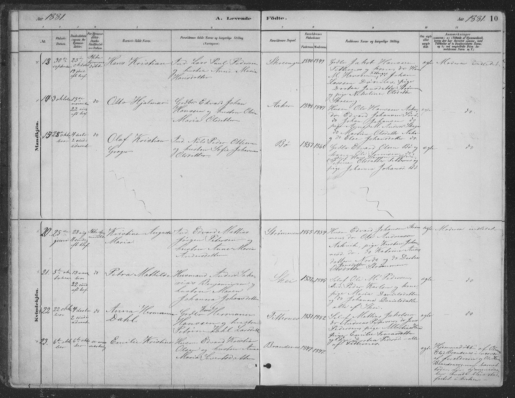 Ministerialprotokoller, klokkerbøker og fødselsregistre - Nordland, AV/SAT-A-1459/835/L0532: Parish register (copy) no. 835C04, 1880-1905, p. 10