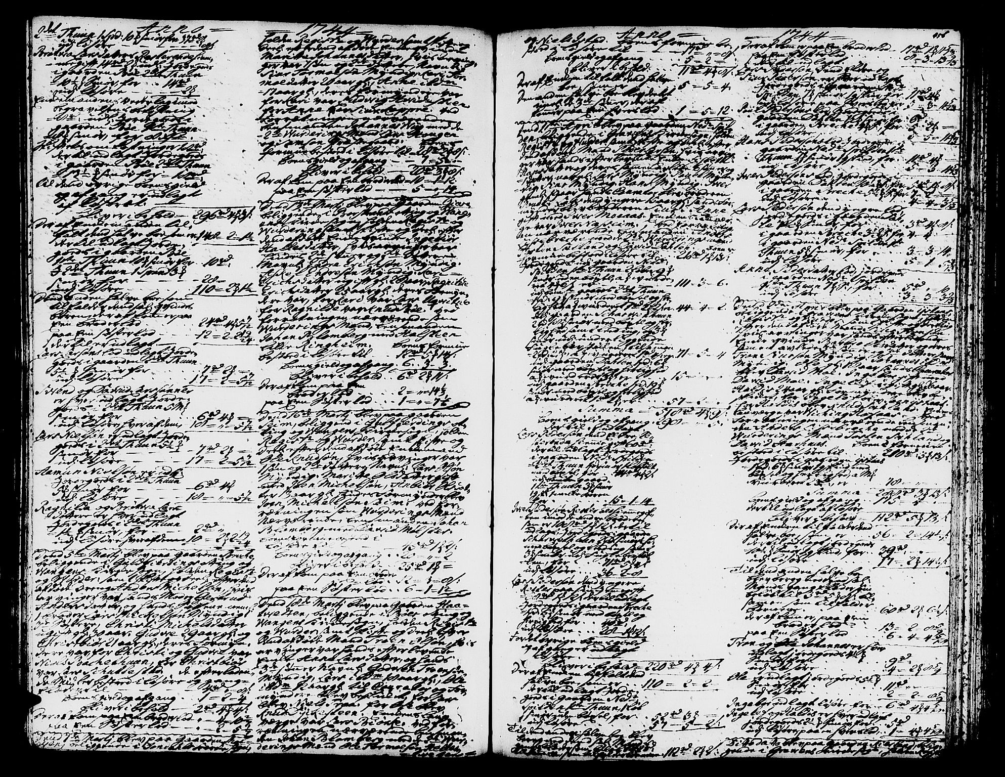 Hardanger og Voss sorenskriveri, SAB/A-2501/4/4A/4Ac/L0005b: Skifterettsprotokoll for sorenskriveriet, 1739-1747, p. 455b-456a