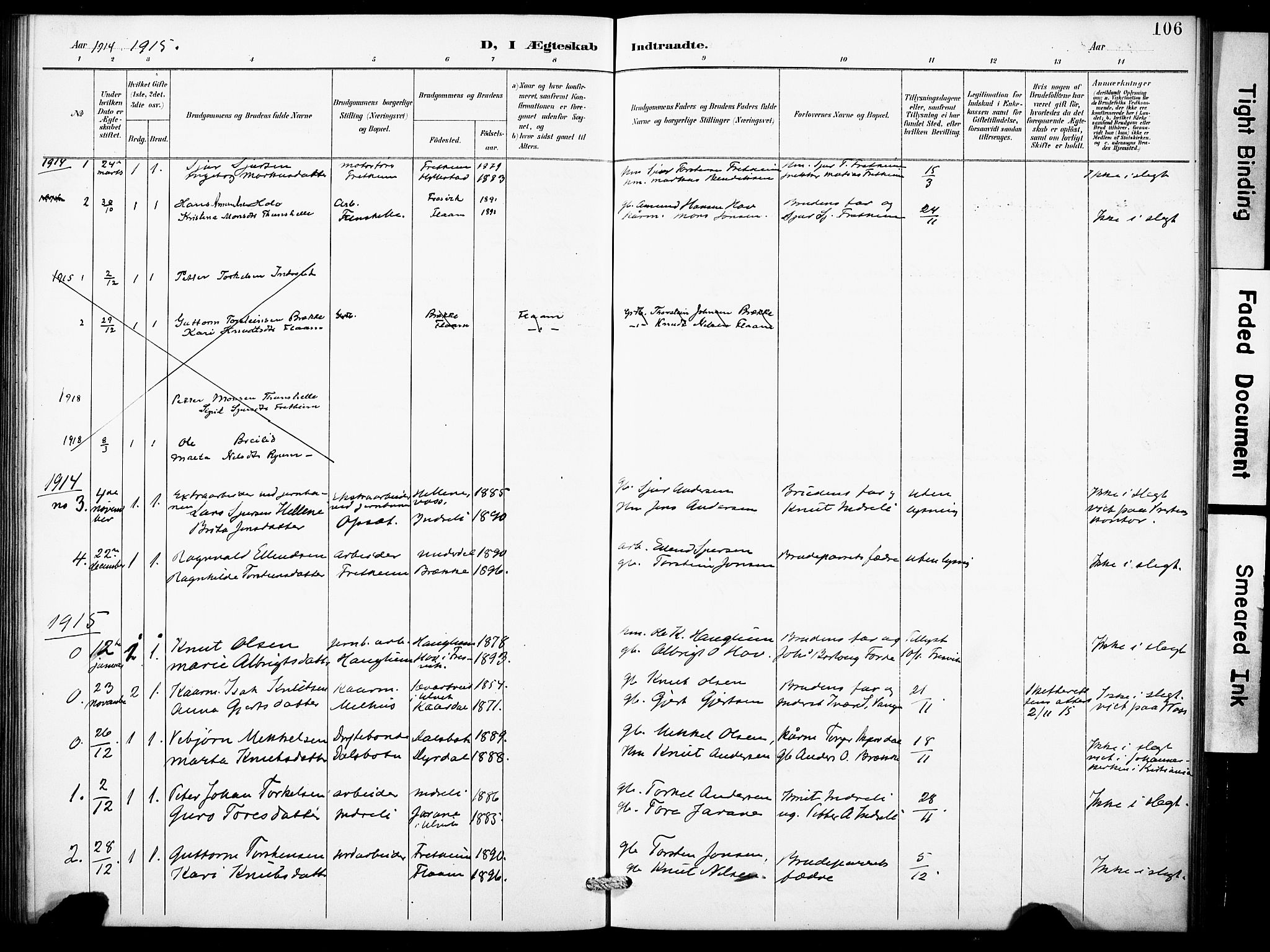 Aurland sokneprestembete, SAB/A-99937/H/Hb/Hbb/L0002: Parish register (copy) no. B 2, 1887-1929, p. 106
