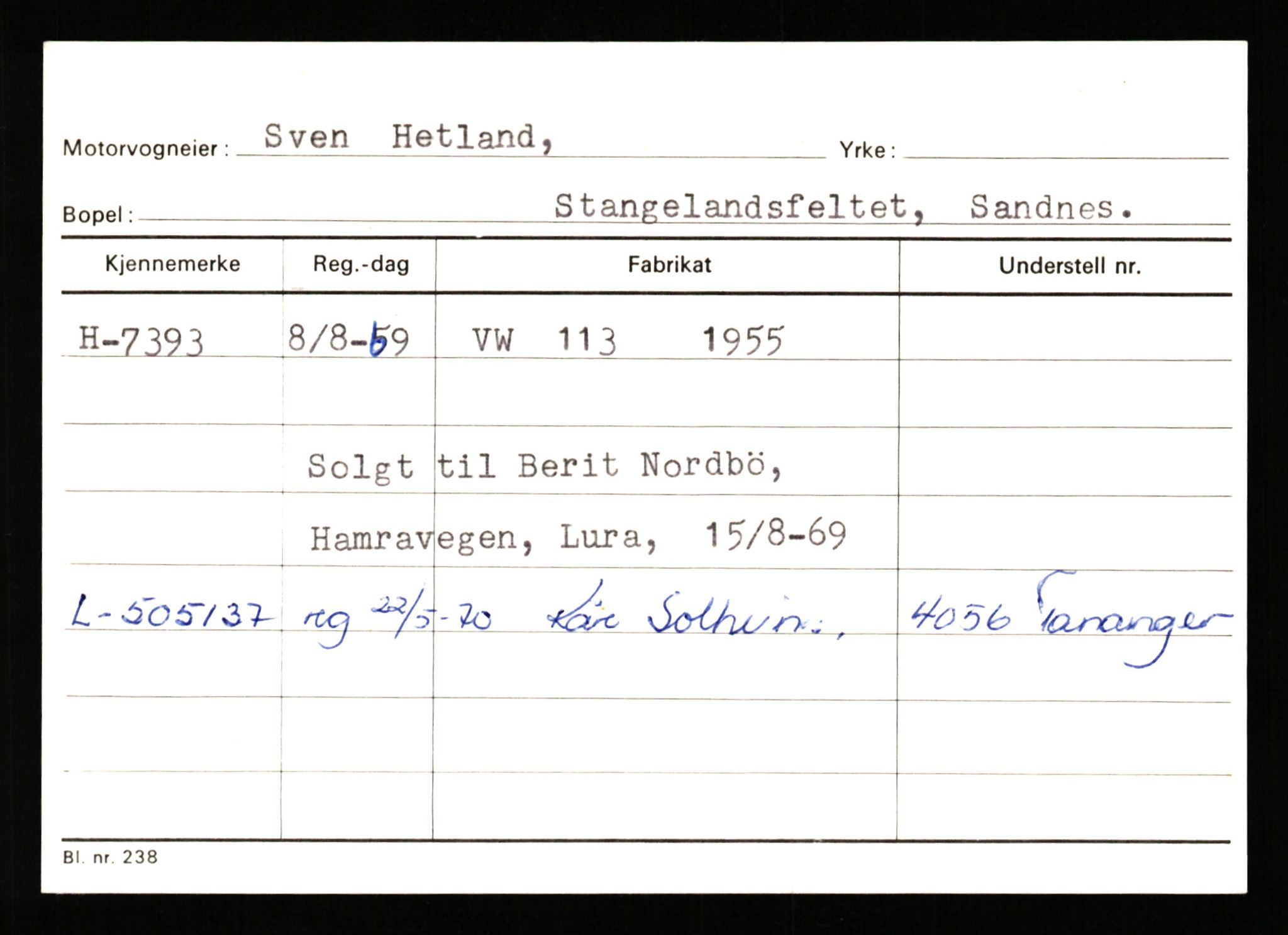 Stavanger trafikkstasjon, SAST/A-101942/0/G/L0002: Registreringsnummer: 5791 - 10405, 1930-1971, p. 755