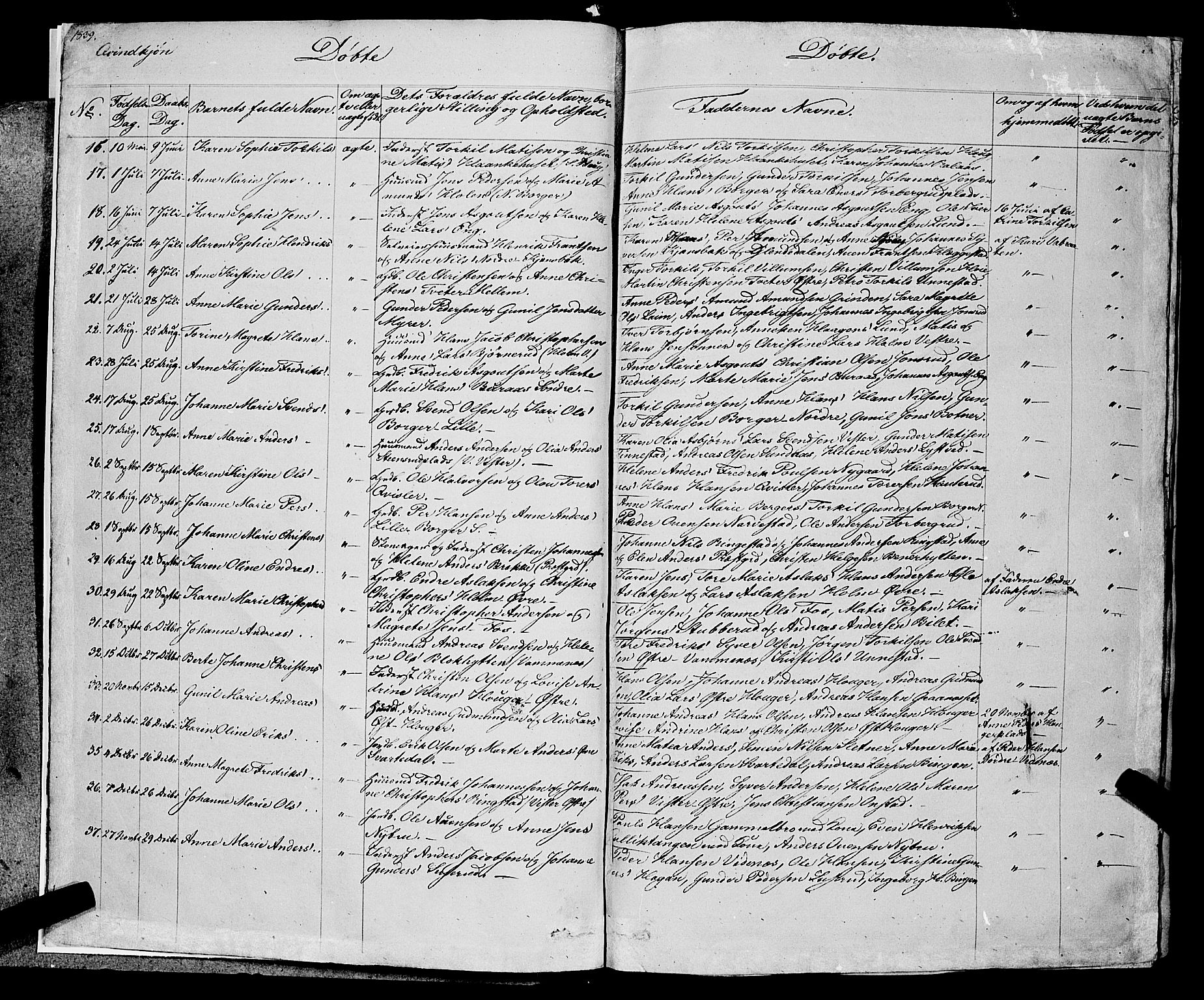 Skiptvet prestekontor Kirkebøker, SAO/A-20009/F/Fa/L0006: Parish register (official) no. 6, 1839-1860, p. 3