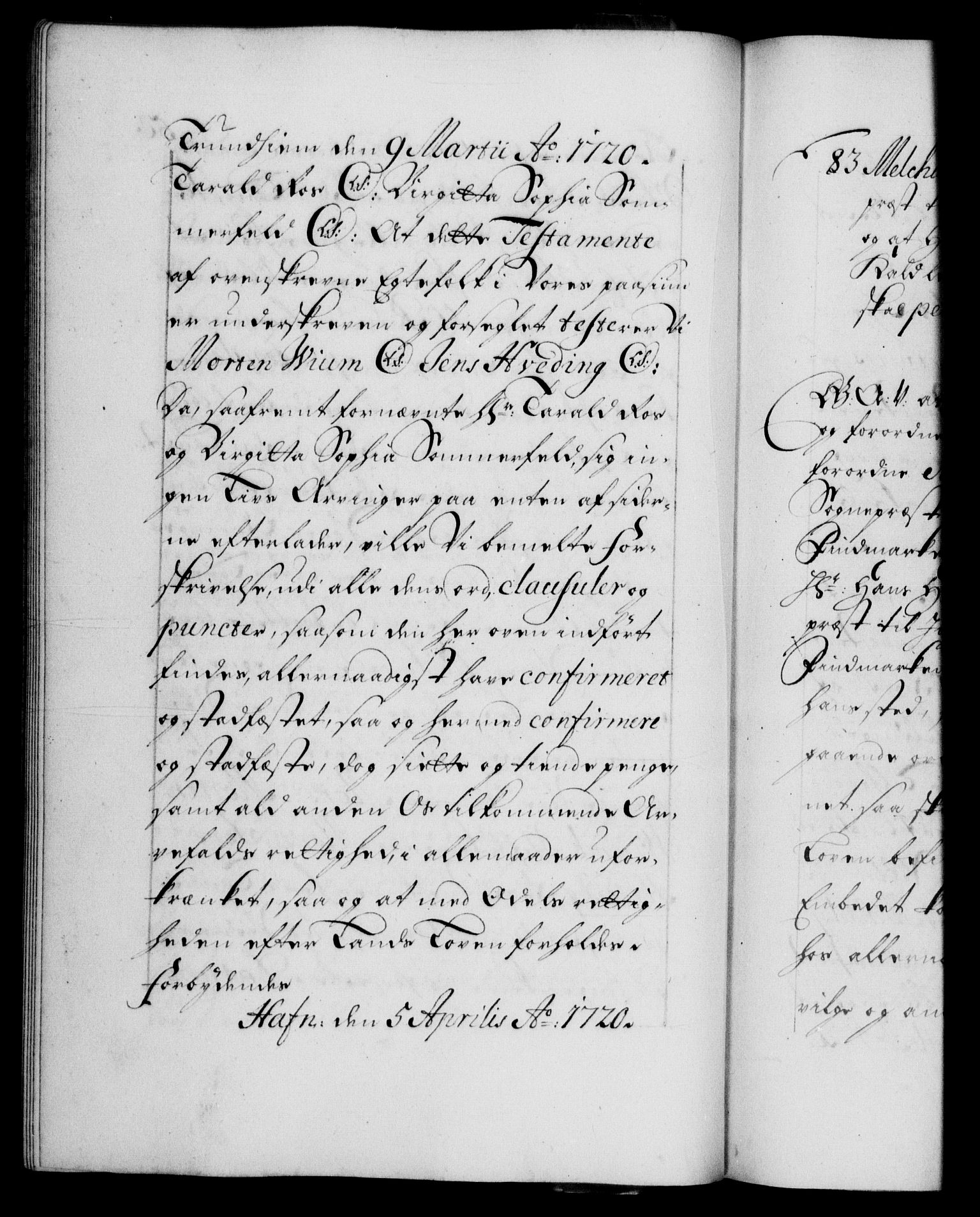 Danske Kanselli 1572-1799, RA/EA-3023/F/Fc/Fca/Fcaa/L0023: Norske registre, 1720-1722, p. 58b