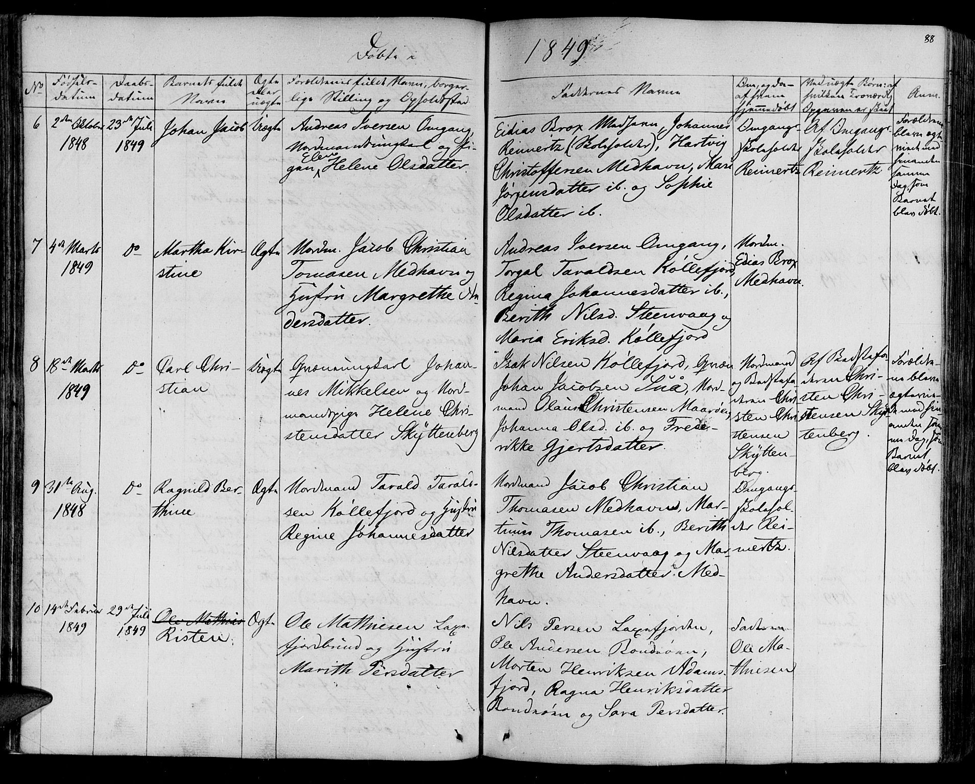 Lebesby sokneprestkontor, AV/SATØ-S-1353/H/Ha/L0003kirke: Parish register (official) no. 3, 1833-1852, p. 88