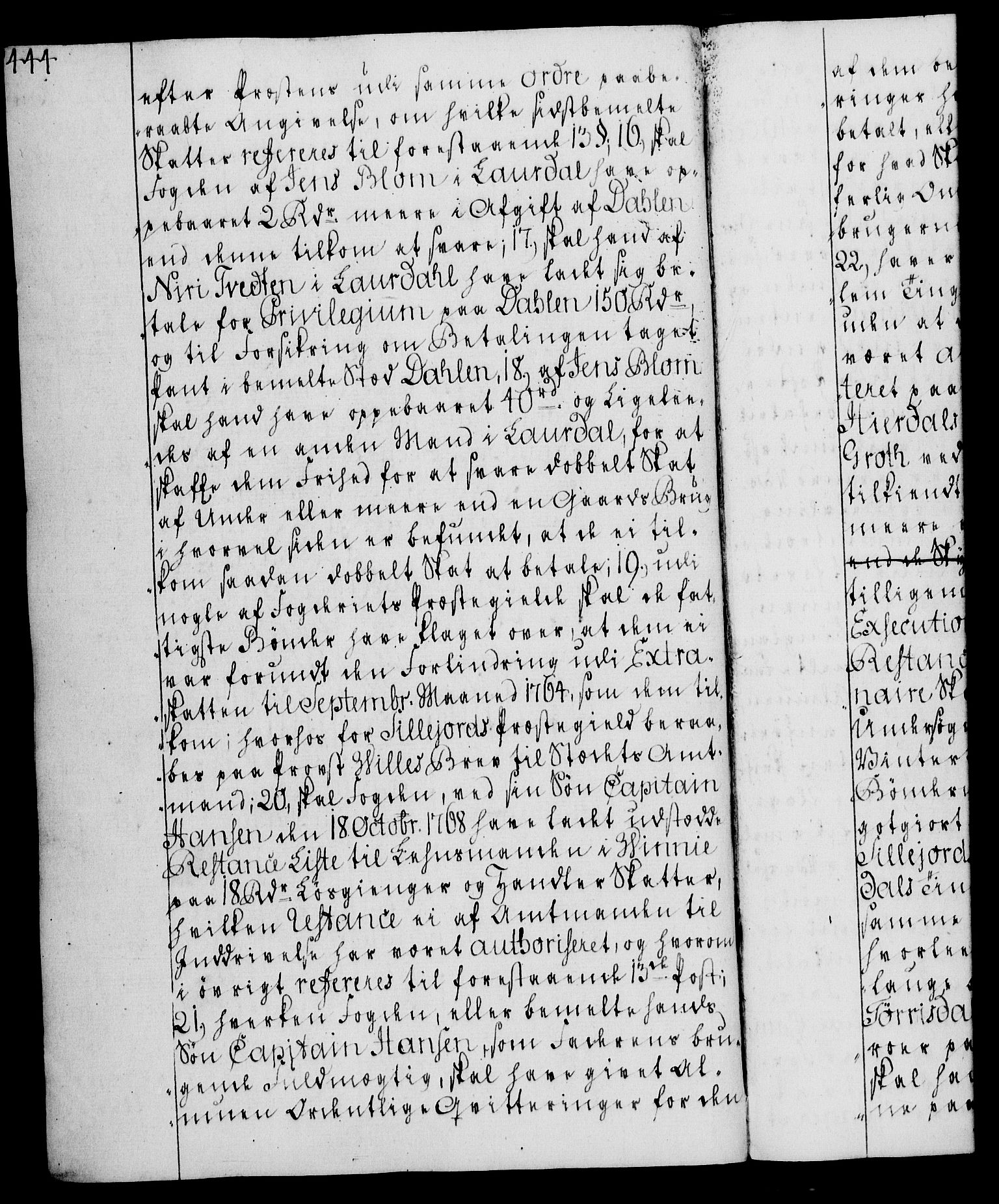 Rentekammeret, Kammerkanselliet, AV/RA-EA-3111/G/Gg/Gga/L0008: Norsk ekspedisjonsprotokoll med register (merket RK 53.8), 1768-1771, p. 444